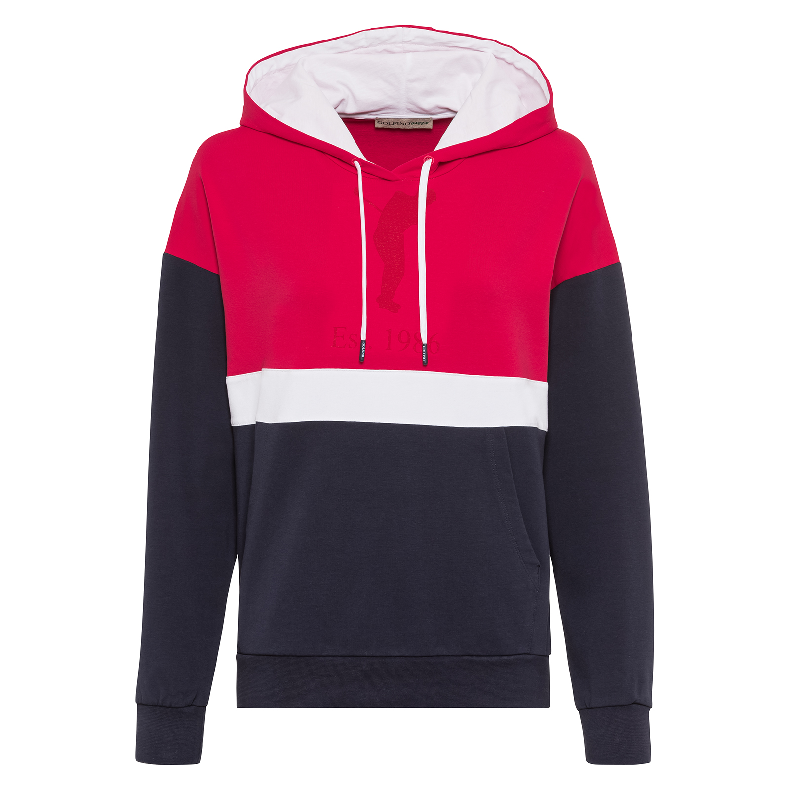 Sustainably produced warm ladies' sweater with hood 