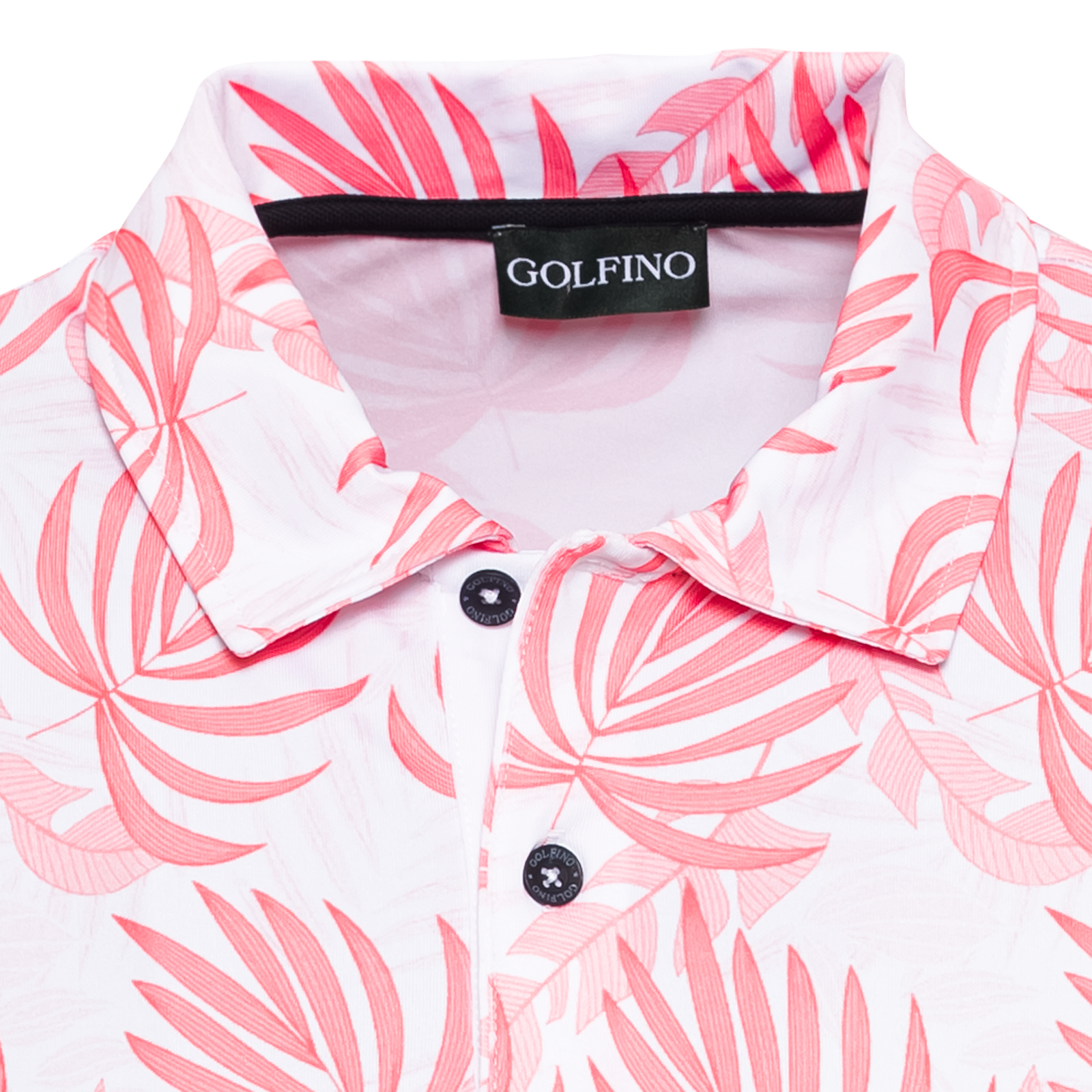 Men's short-sleeved golf polo shirt with a summery note