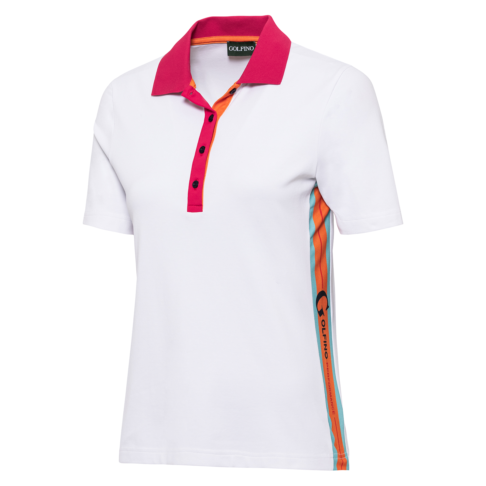 Ladies' golf polo shirt with ultraviolet protection