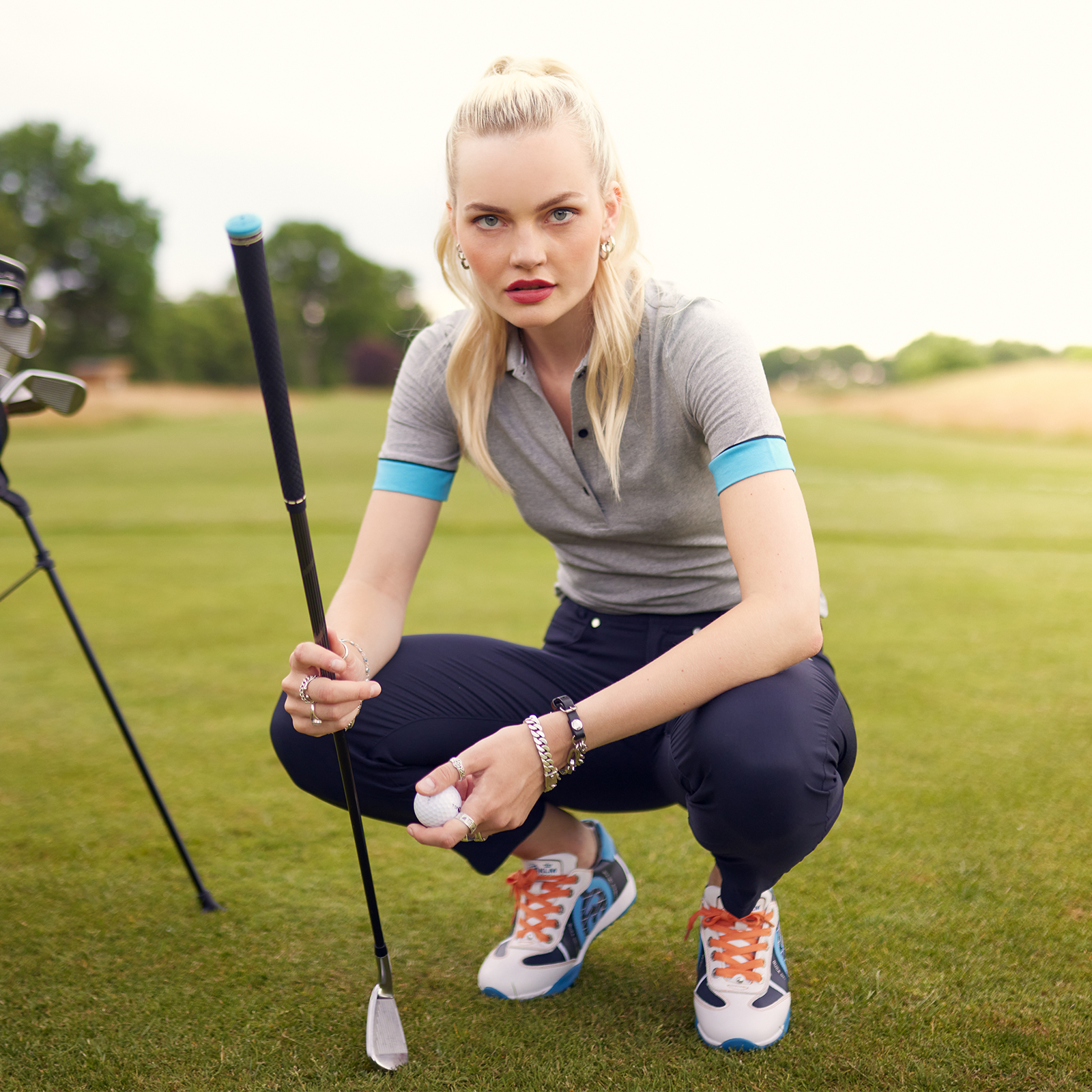 Polo de golf pour femmes en Slim Fit