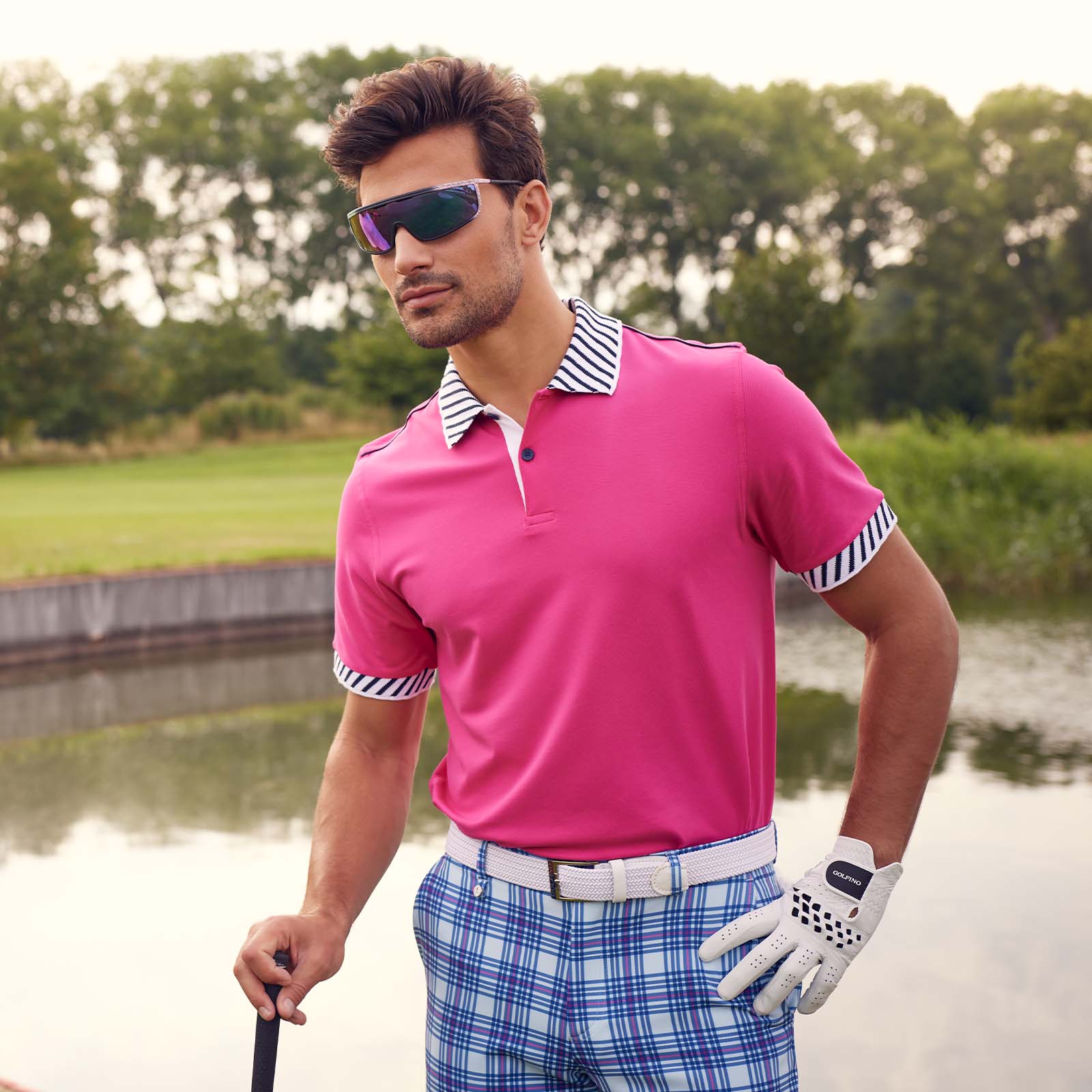 Herren Golf Poloshirt mit Sonnenschutz