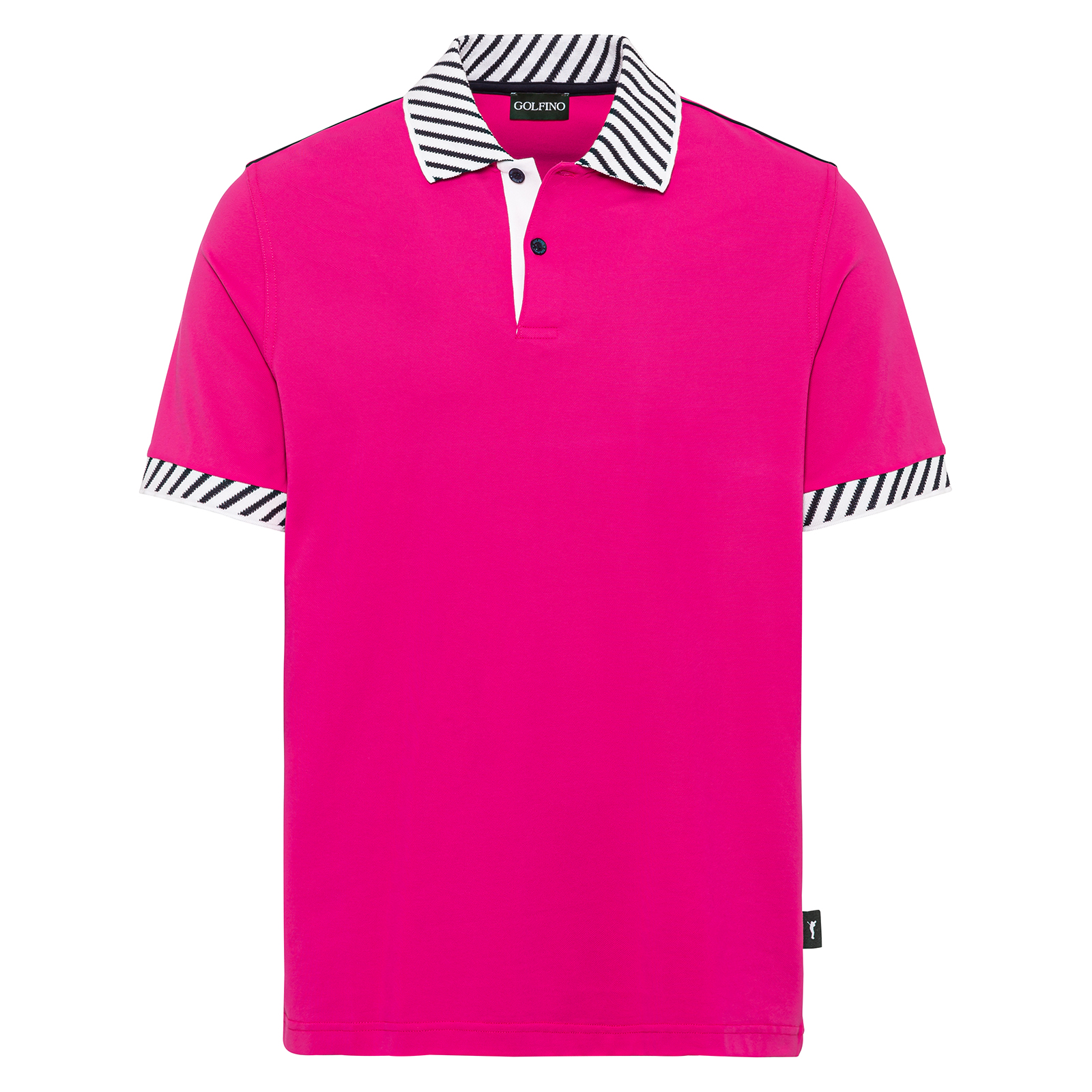 Men's golf polo shirt with sun protection 