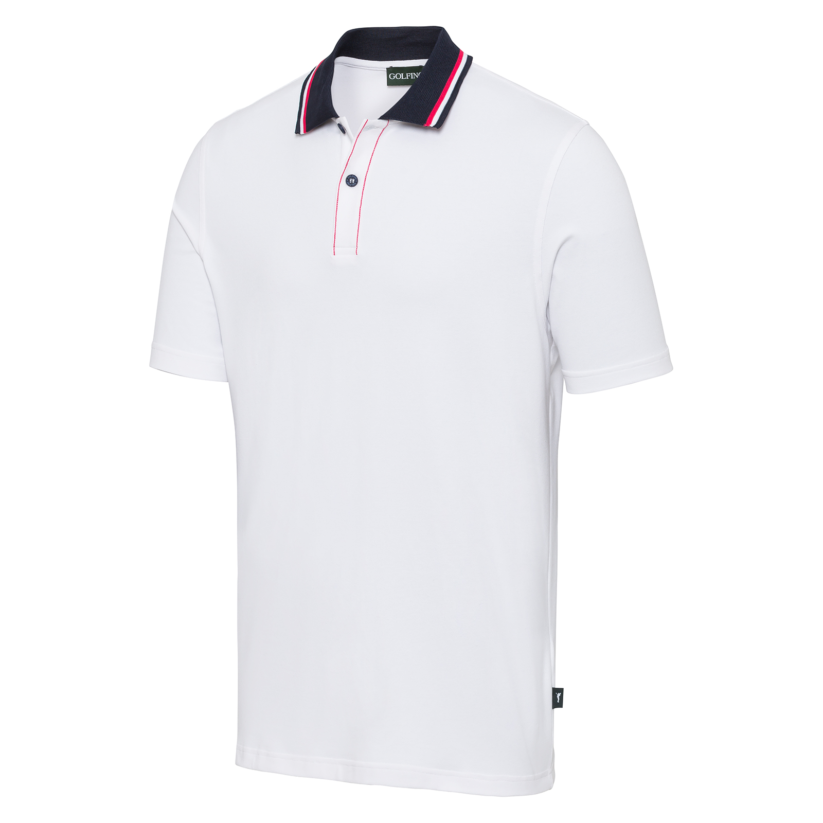 Men's golf polo shirt with sun protection
