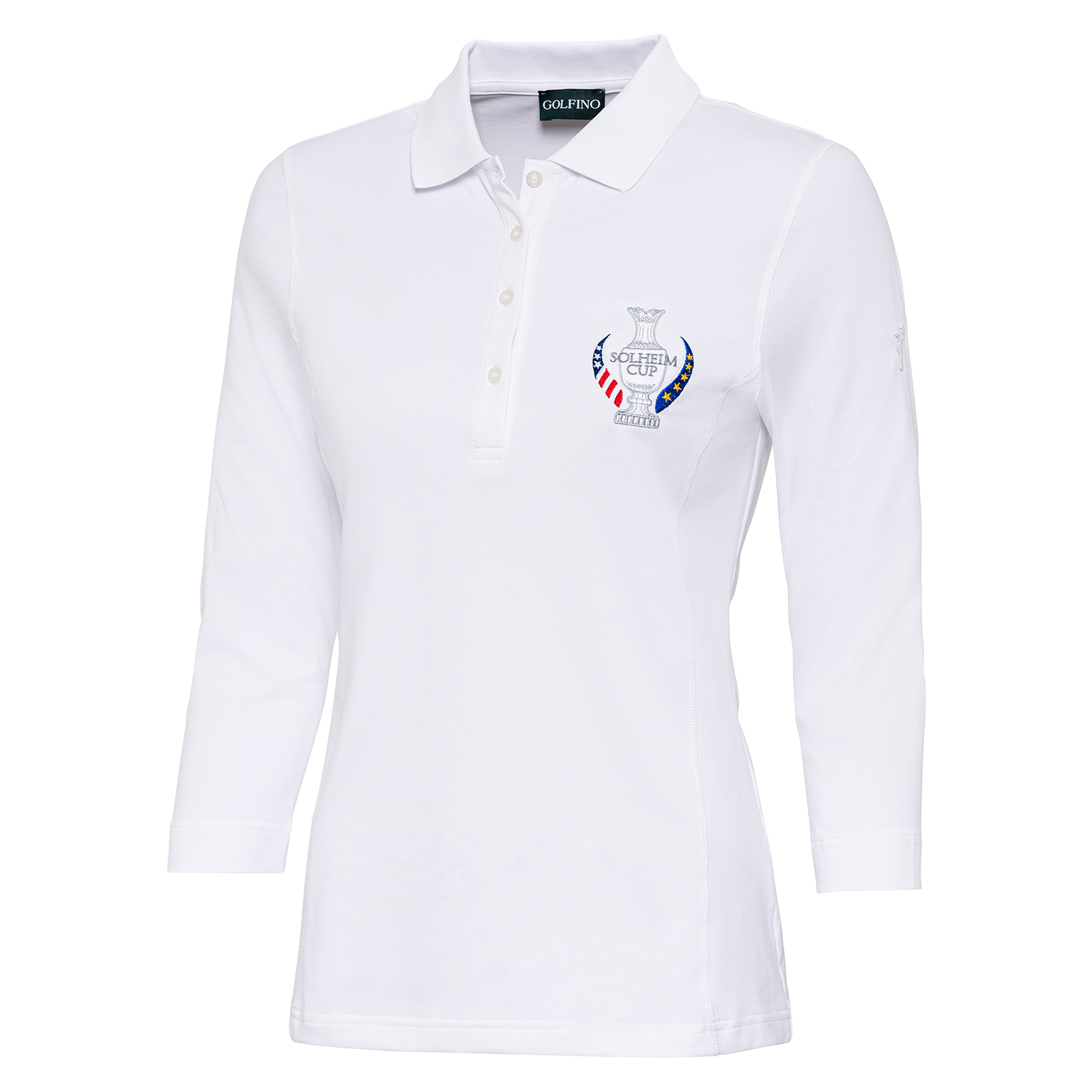 Ladies' polo shirt with UV function and Solheim Cup design