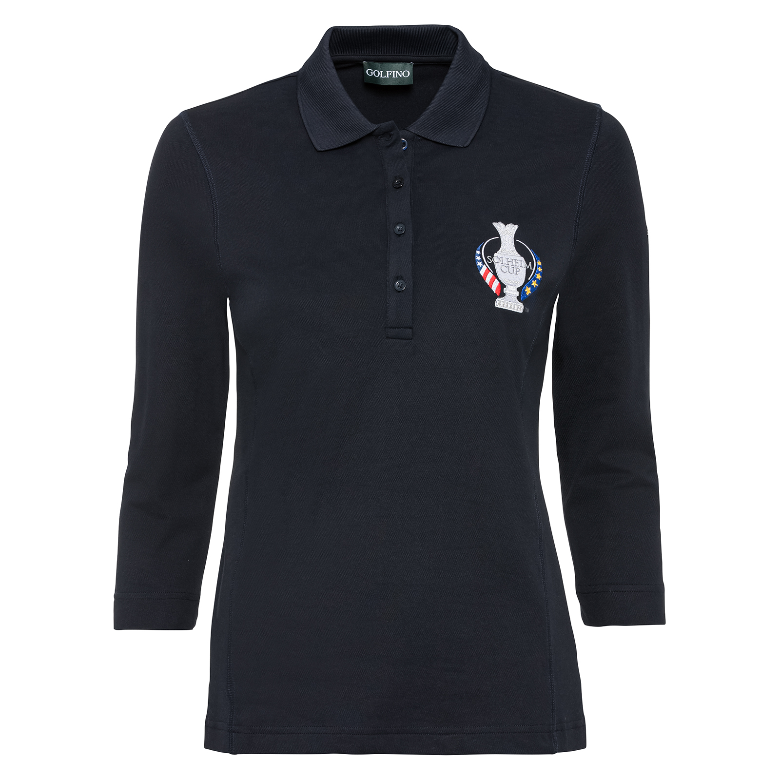 Ladies' polo shirt with UV function and Solheim Cup design