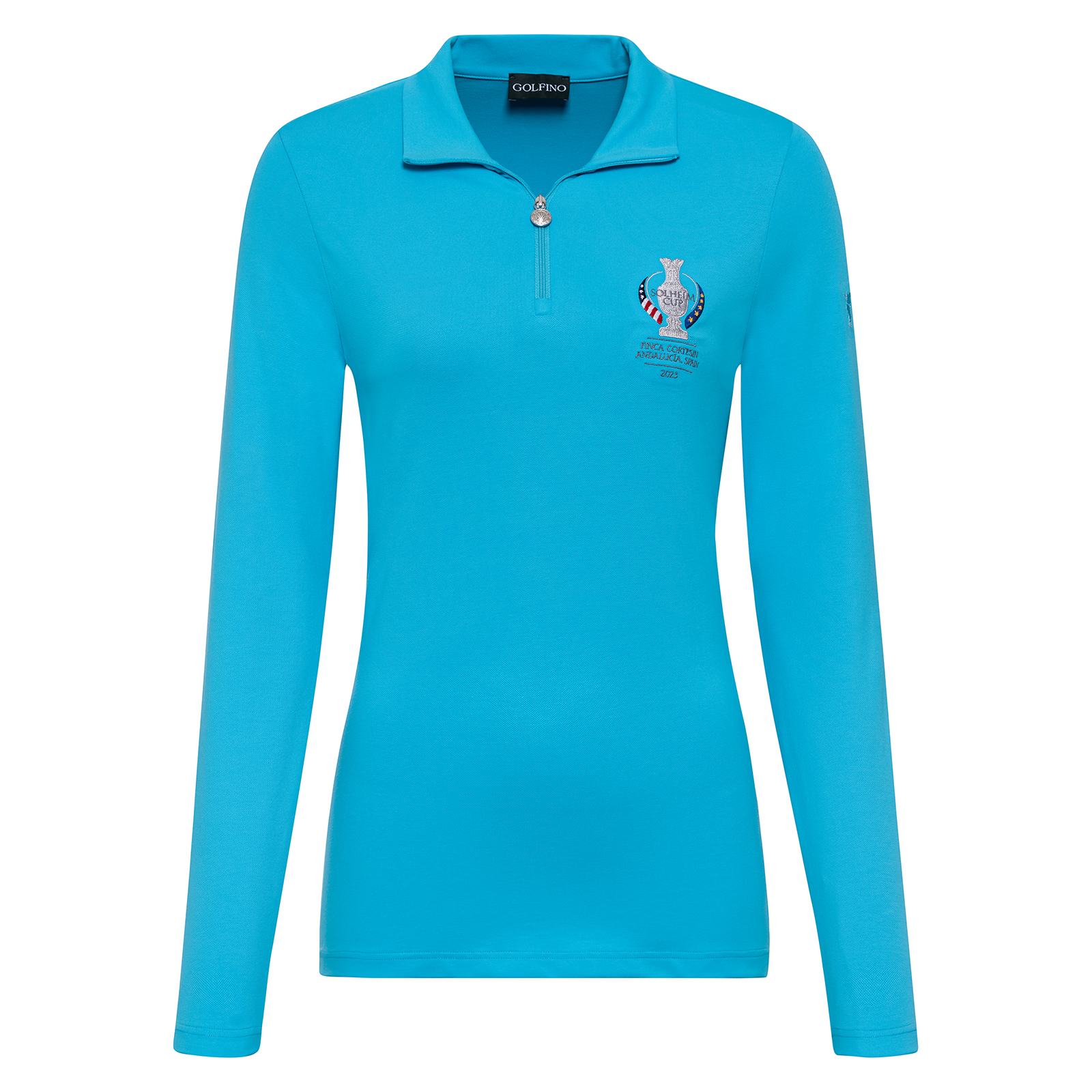 Damen Golf Troyer mit UV-Schutz im Solheim Cup Design
