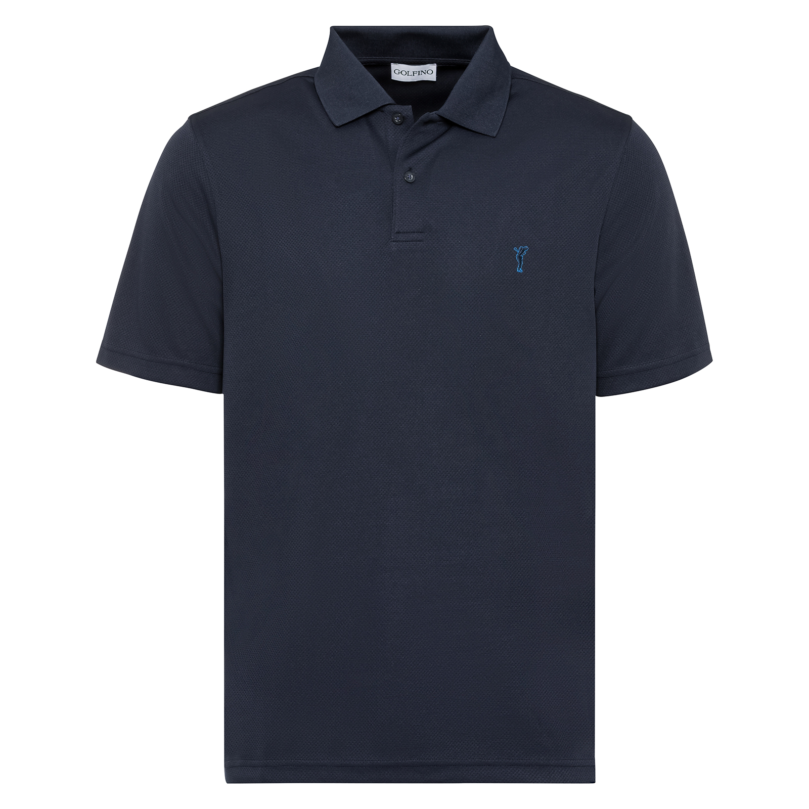 Men's golf polo made from antibacterial, moisture-regulating material