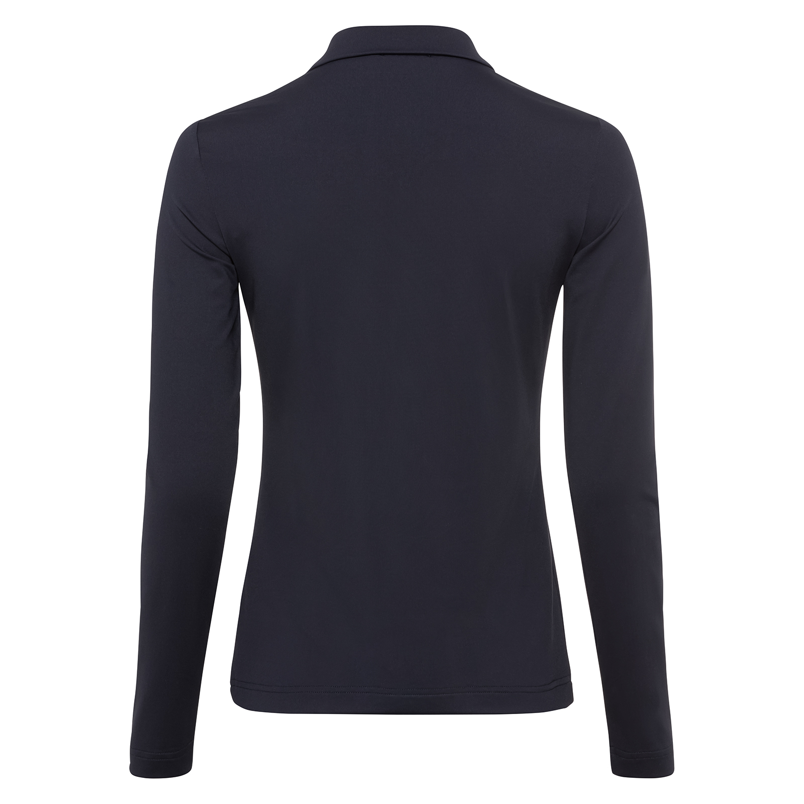 Ladies' long-sleeved polo shirt with colour blocking