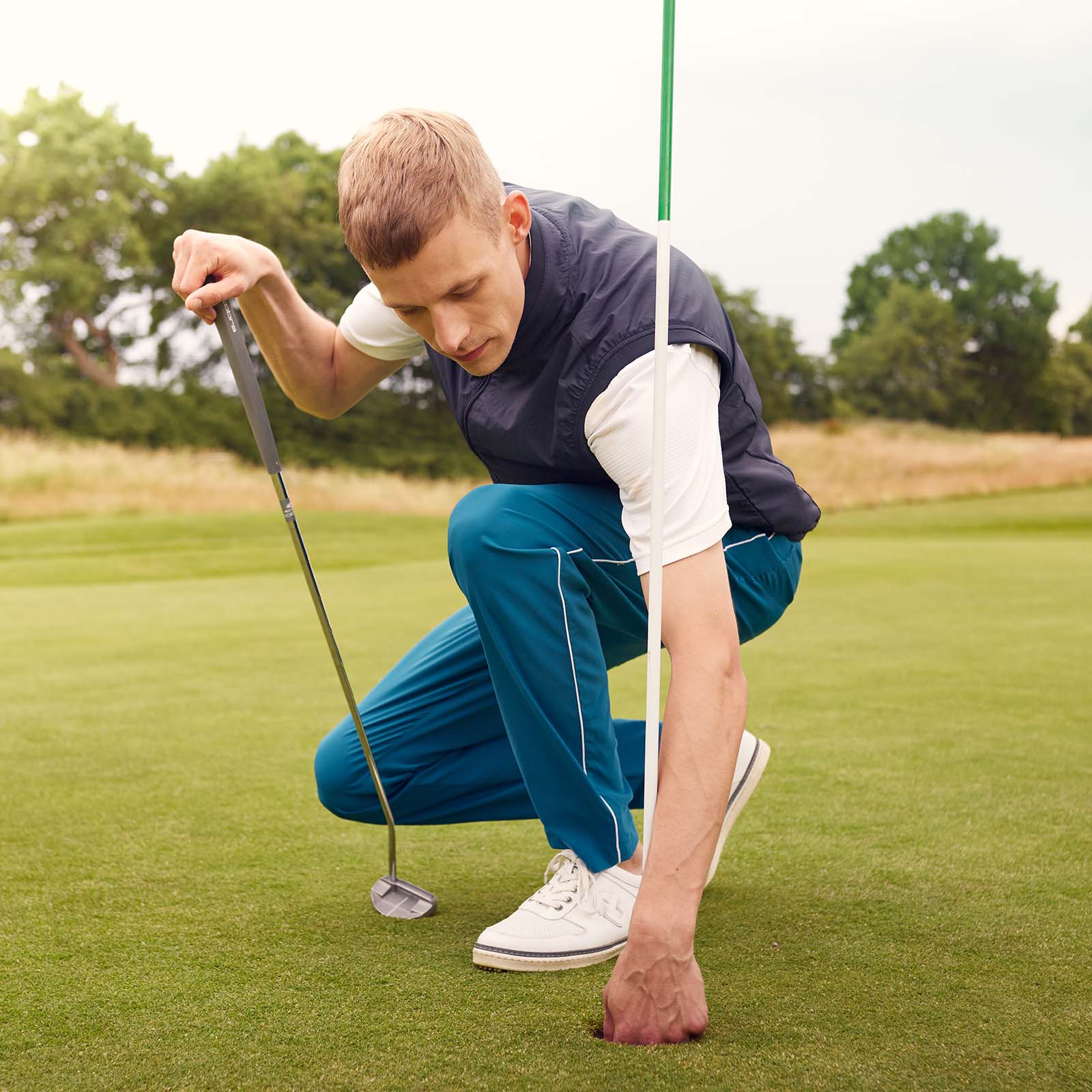 Pantalon de golf élastique pour hommes
