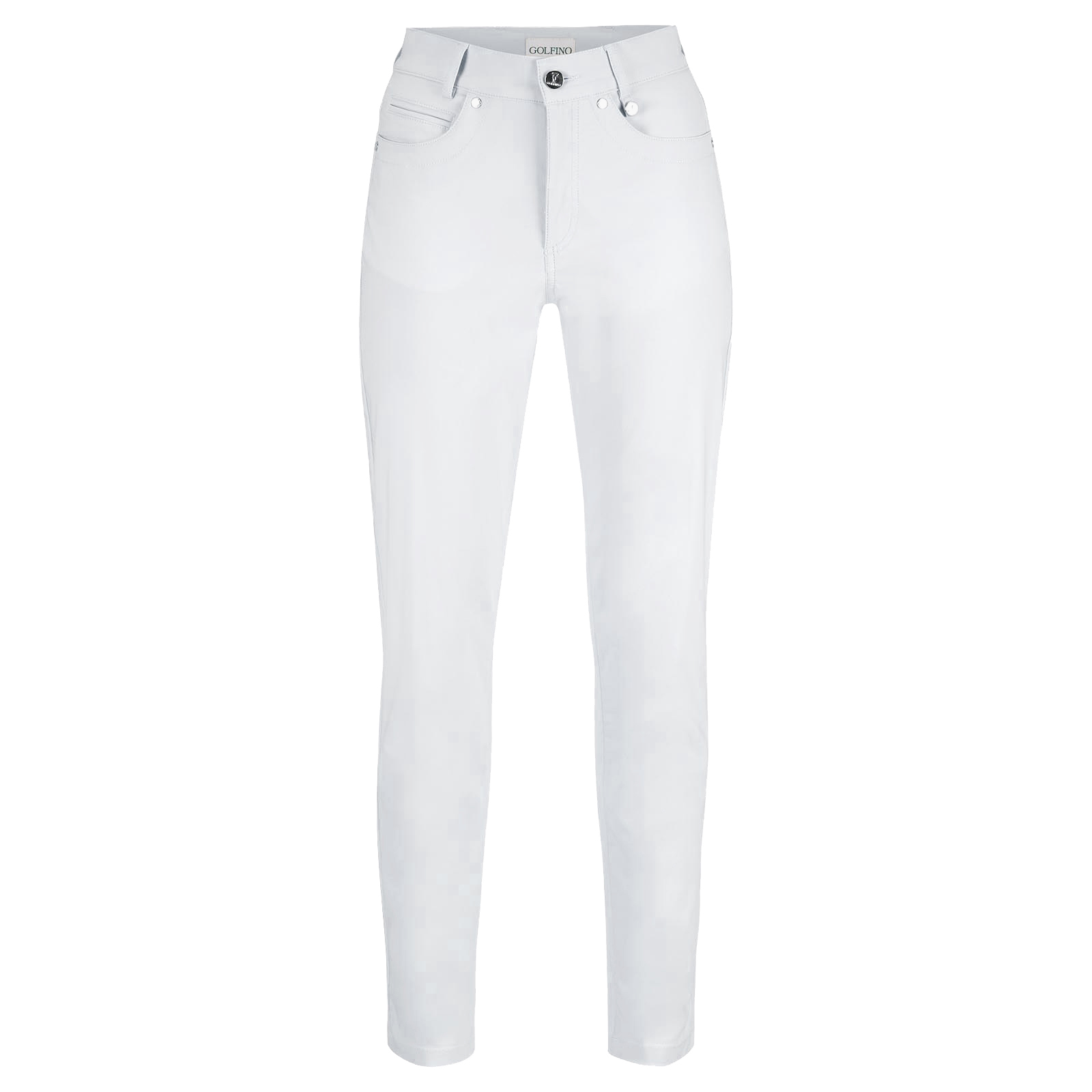 Dame-7/8-bukser i 5-pocket-stil af stretchmateriale med solbeskyttelsesfunktion