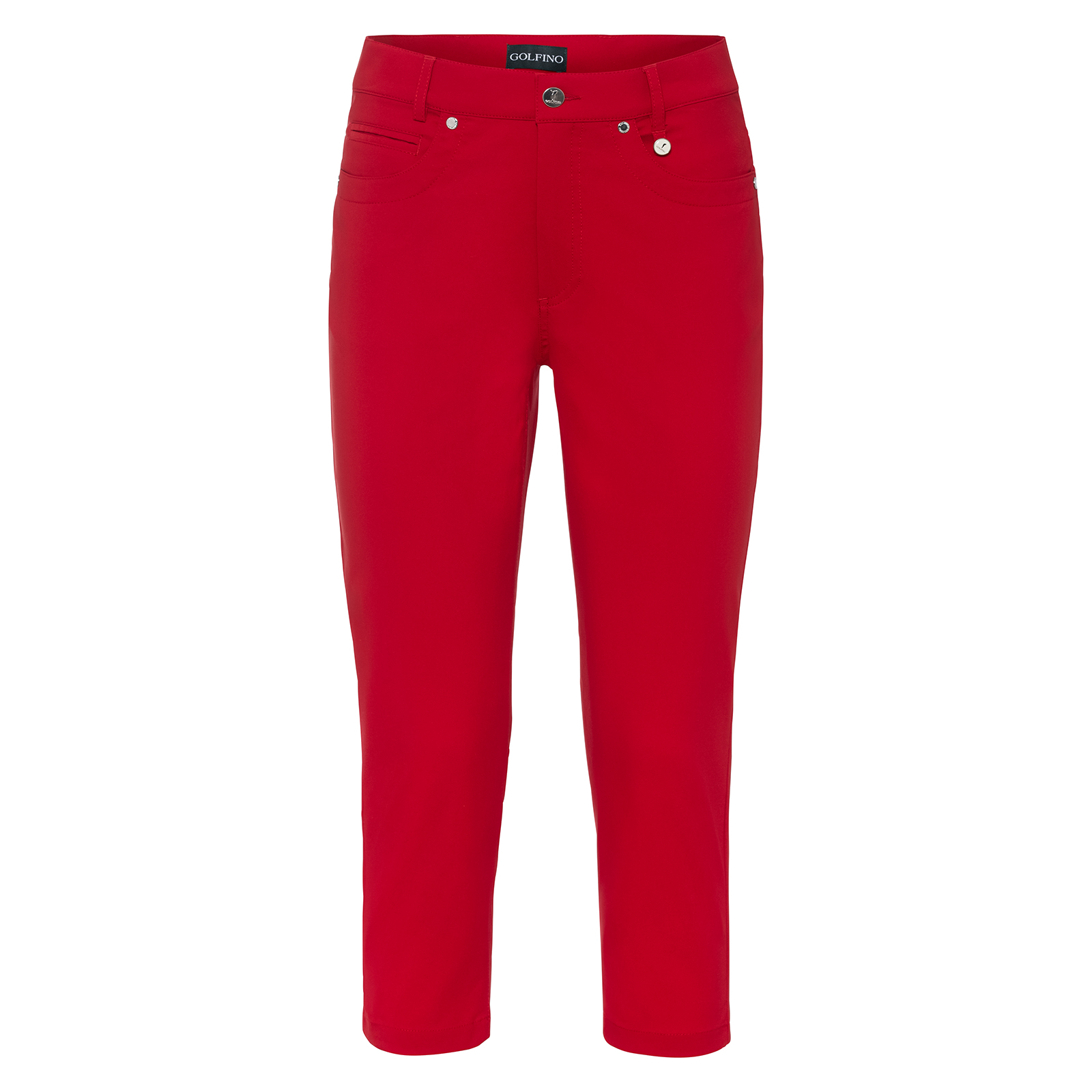 Ladies' 5-pocket capri-style golf trousers 