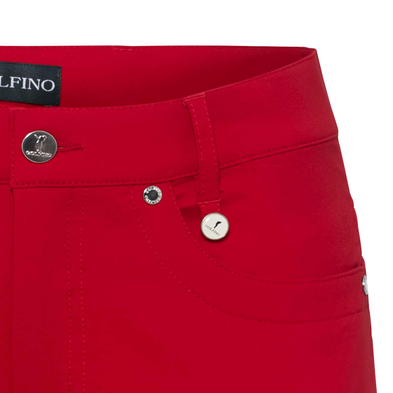 Pantalón capri de golf con diseño de 5 bolsillos para mujer