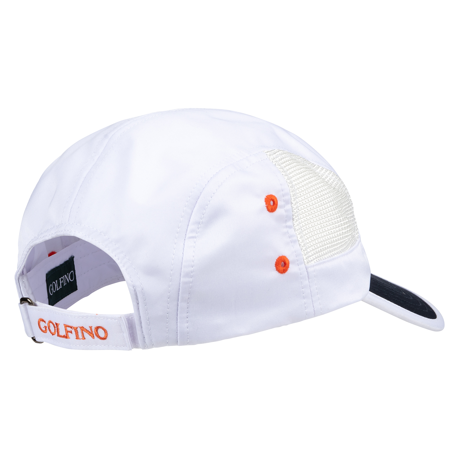 Men's golf baseball cap with contrasting elements