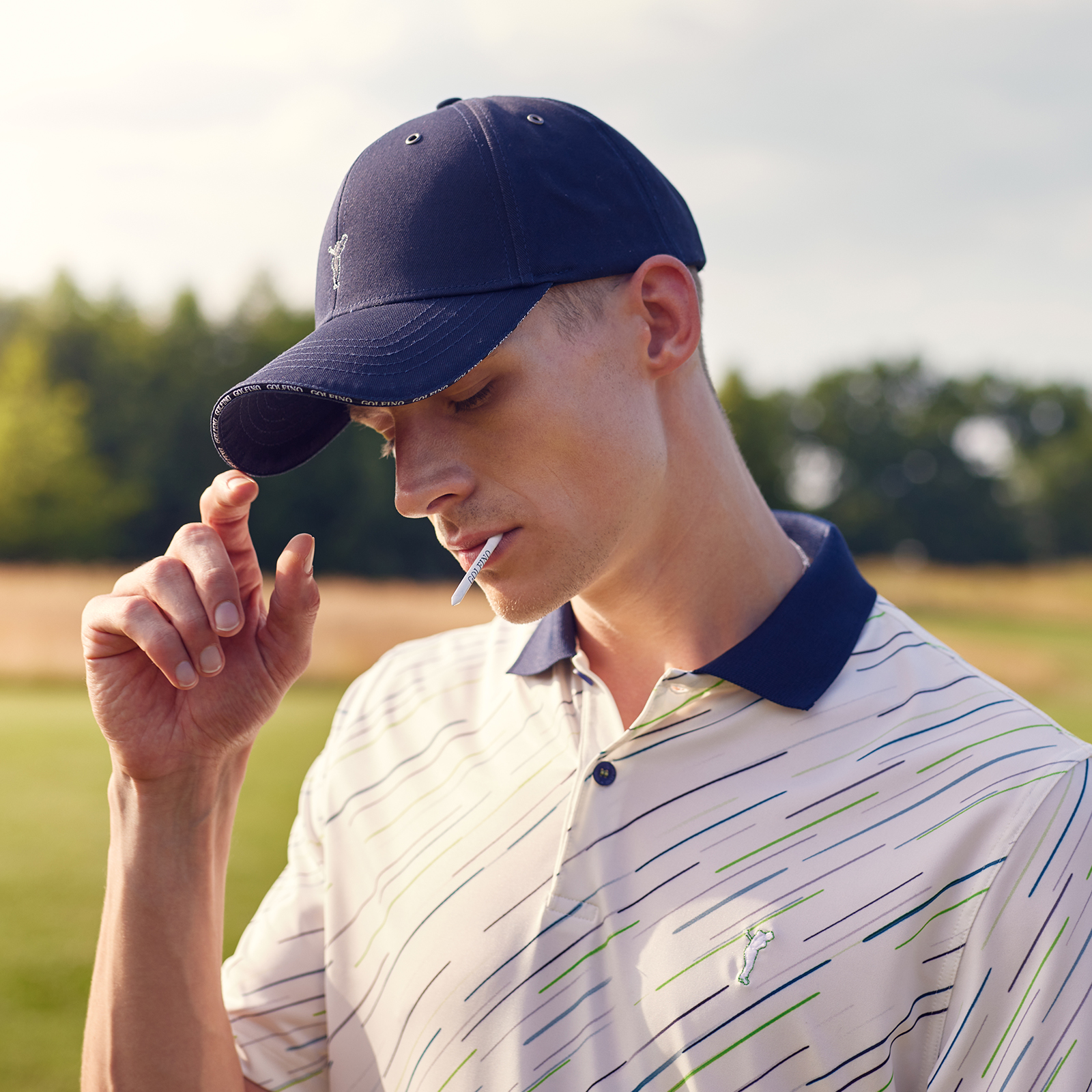 Gorra de golf de algodón para hombre en talla única ajustable