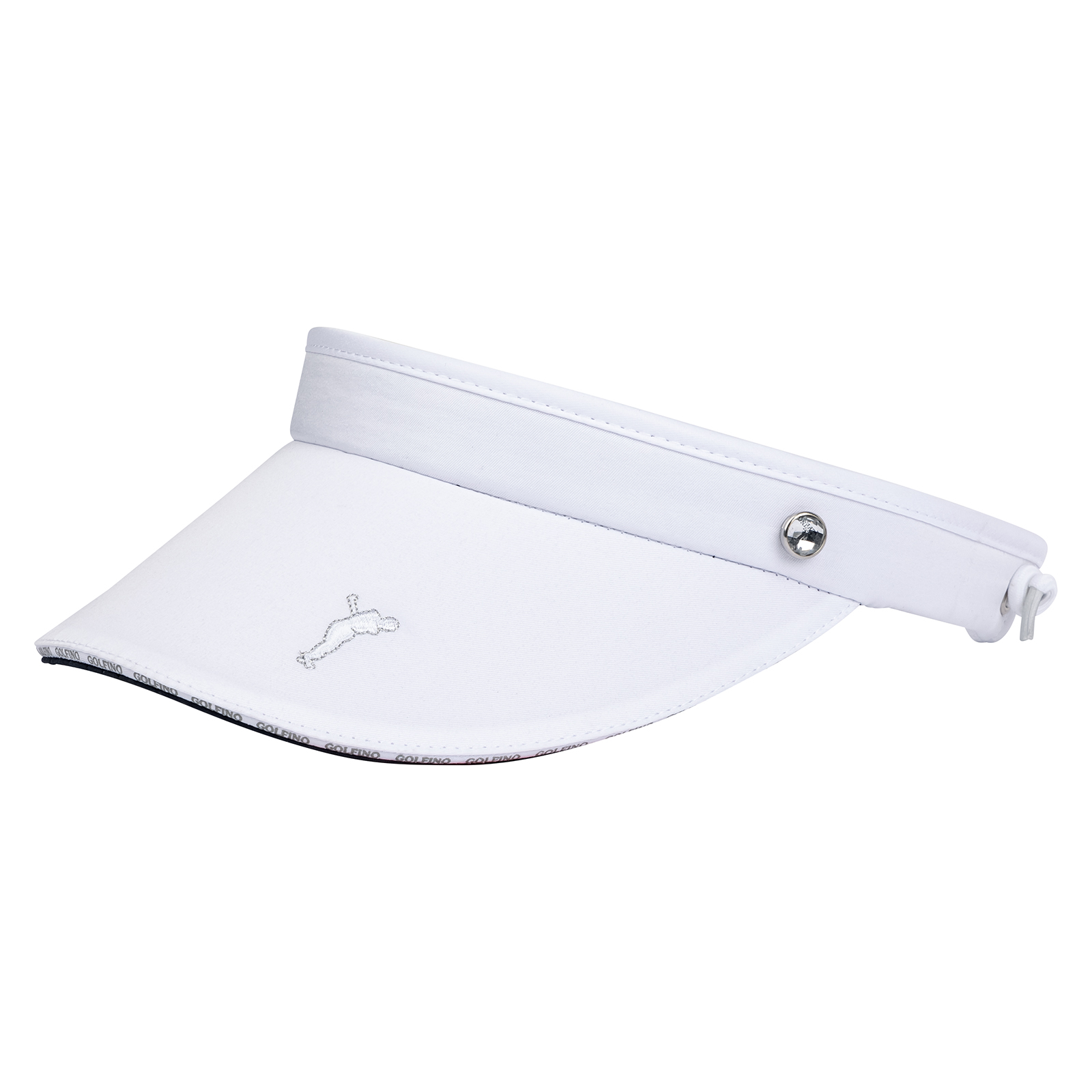 Ladies' golf visor with soft terry towelling sweatband 