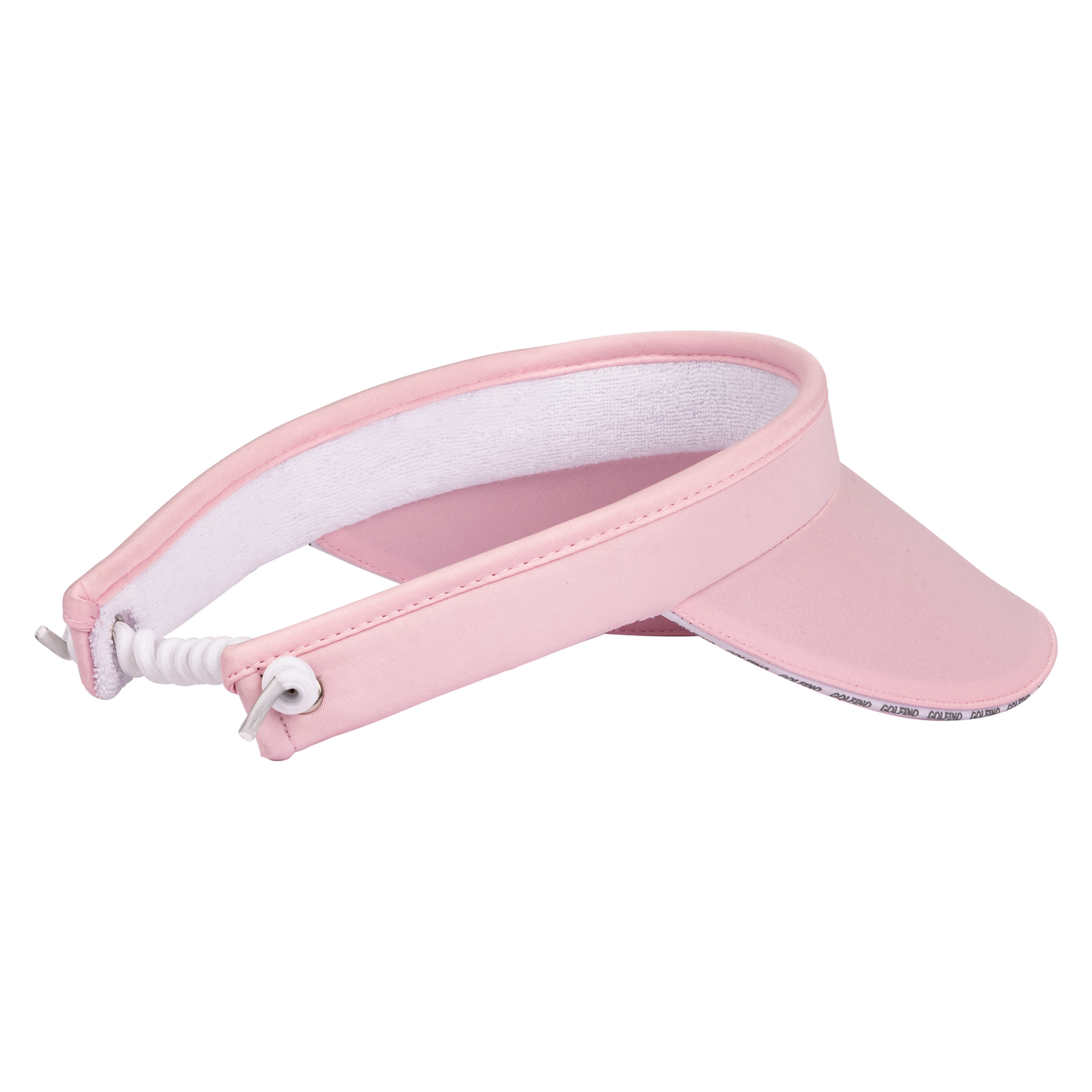 Ladies' golf visor with soft terry towelling sweatband