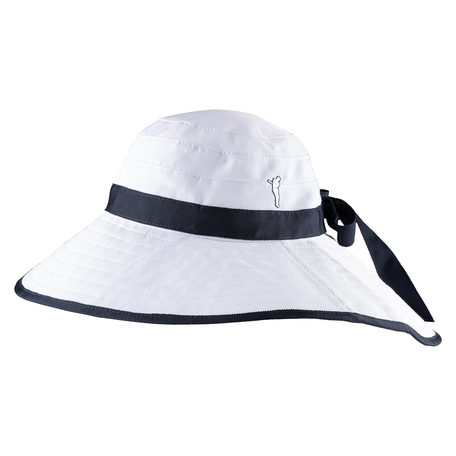 Ladies lightweight hat with concealed ponytail hole