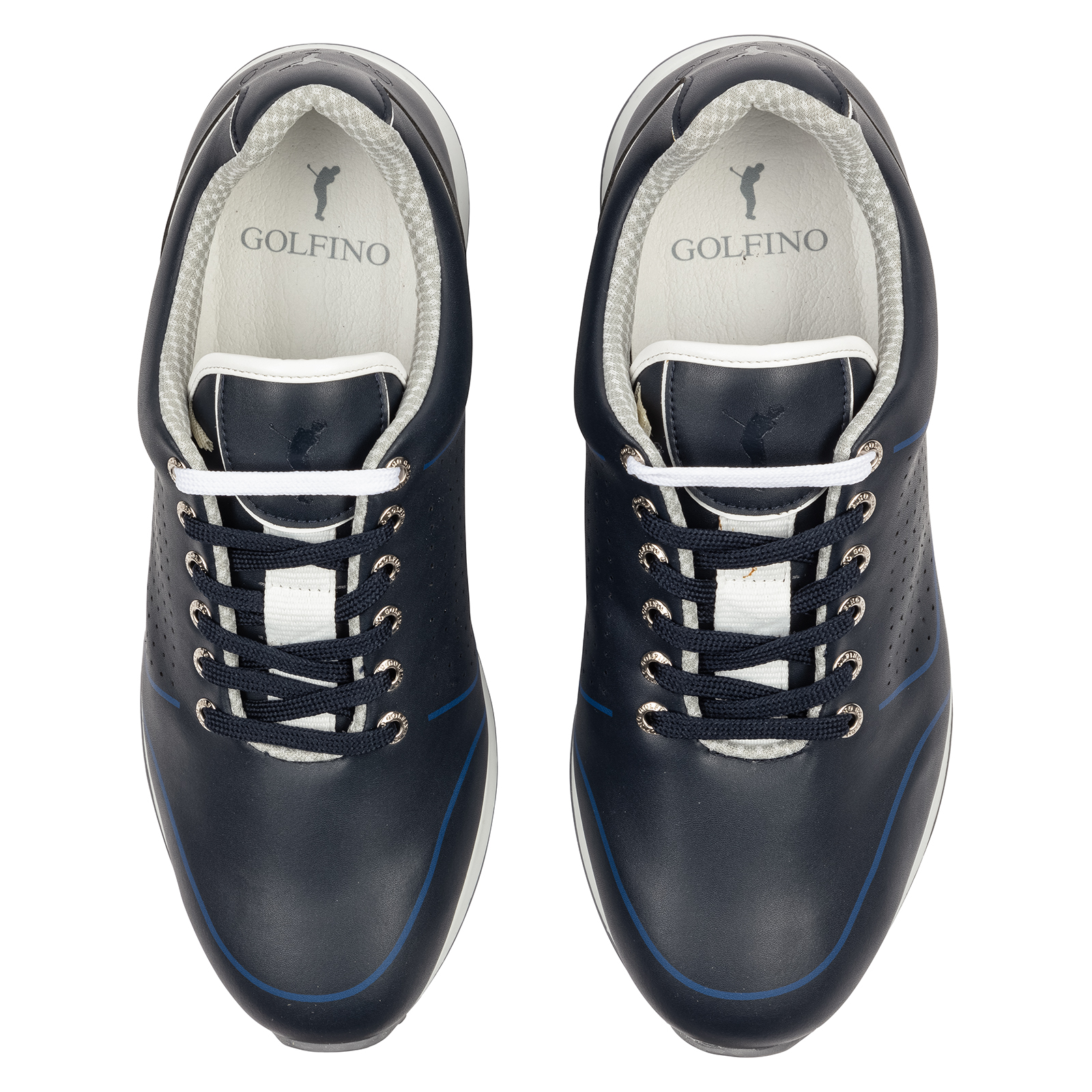 Sporty men's golf shoes made from easy to care for vegan leather