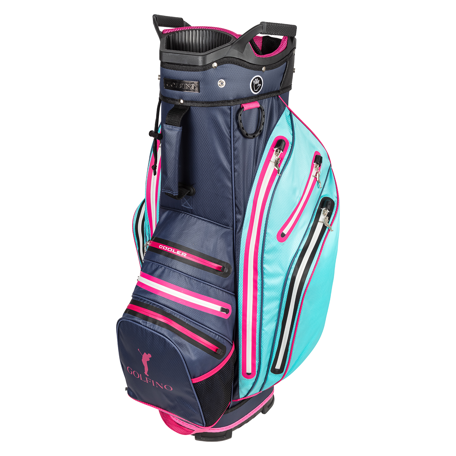 Versatile golf cart bag in multicolour