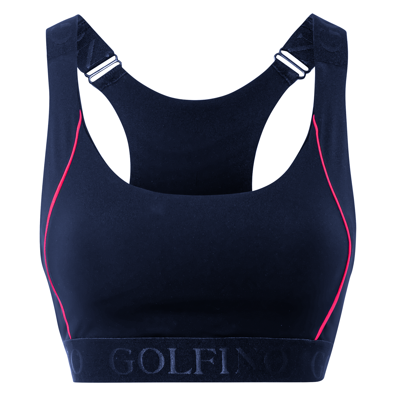 High performance Ladies sports bustier with contrast stitching