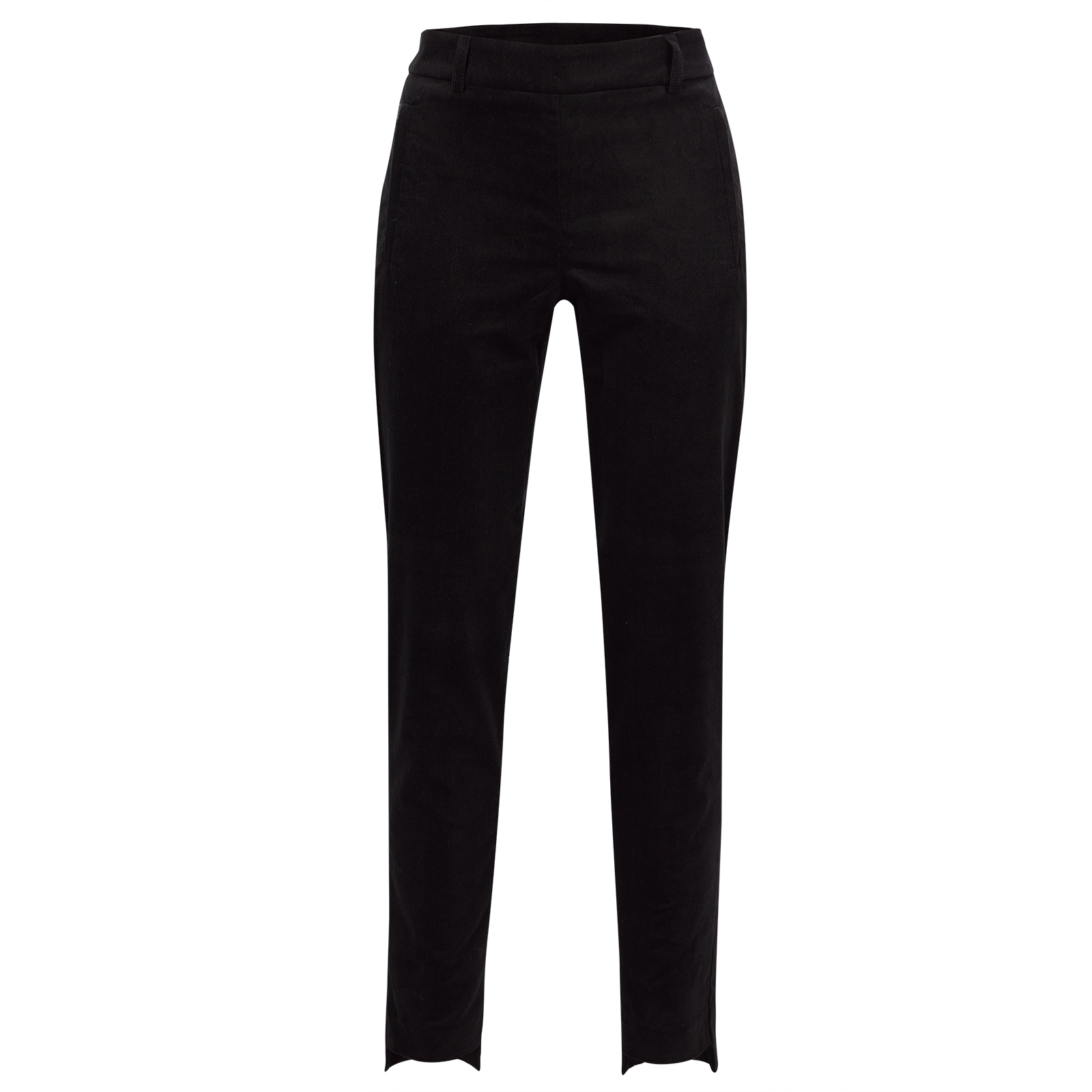7/8 length ladies' stretch golf trousers from extra skin friendly soft corduroy