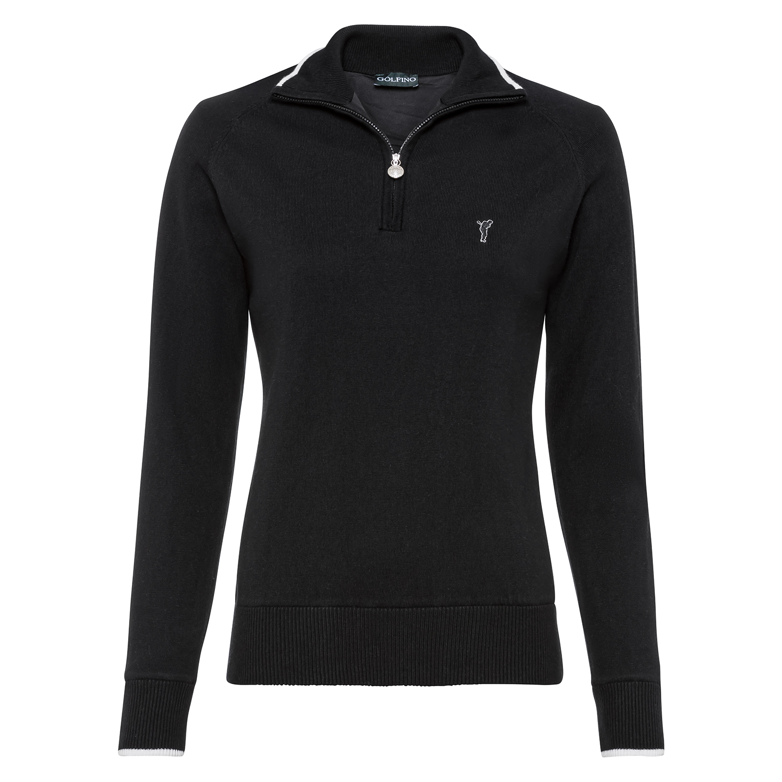 Ladies' exclusive golf sweater with cashmere and windstopper function