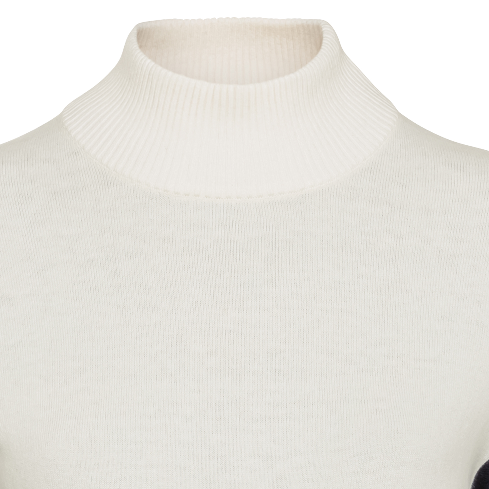 Elegante suéter de cuello alto con cachemira para mujer