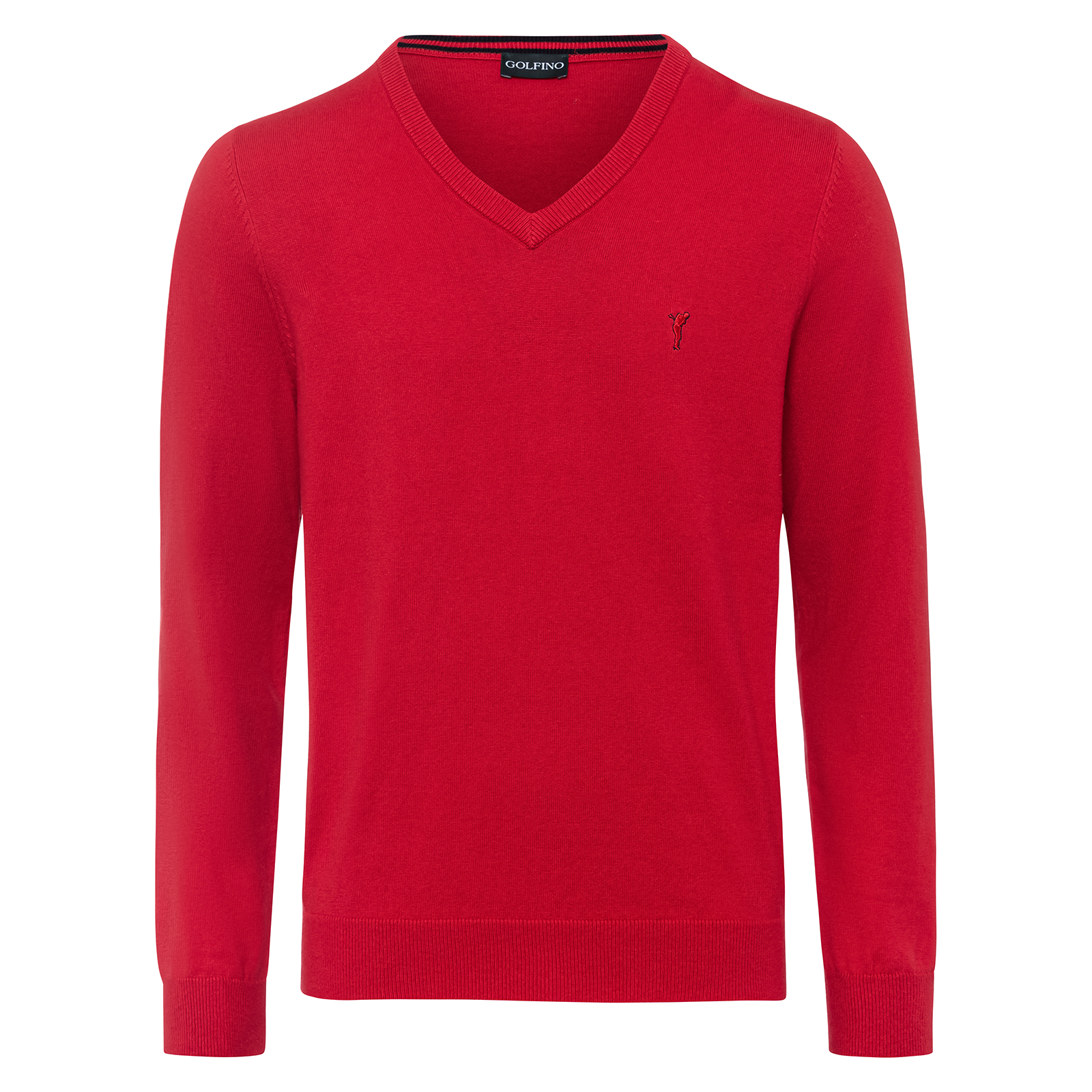 Men's knitted sweater made from a blend of cotton and cashmere wool 