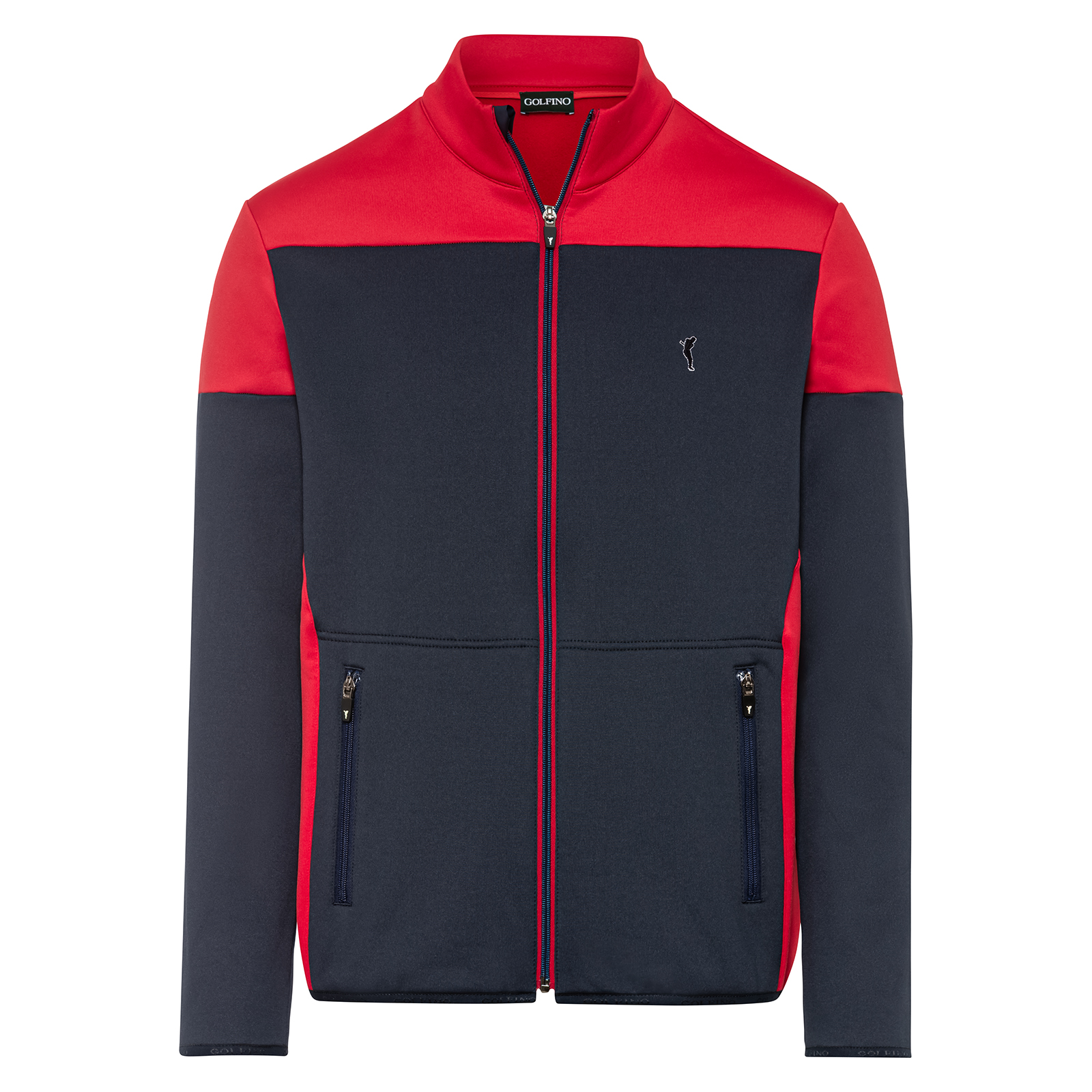 Men's fleece golf jacket with cold weather protection