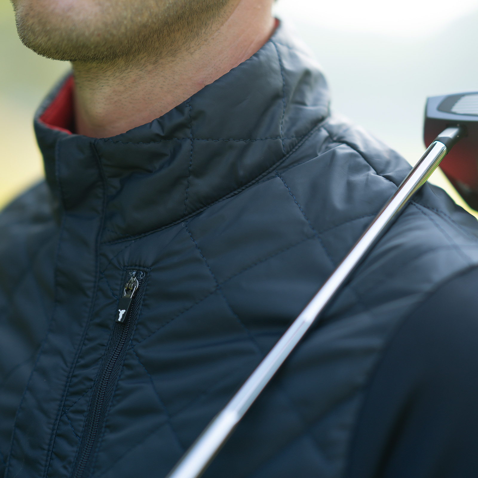 Jersey híbrido funcional para el golf, con protección contra el frío para hombre
