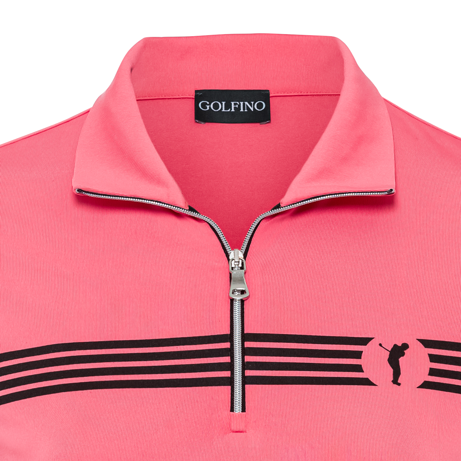 Langarm Golf Shirt für Damen mit neuartigem Logo-Print