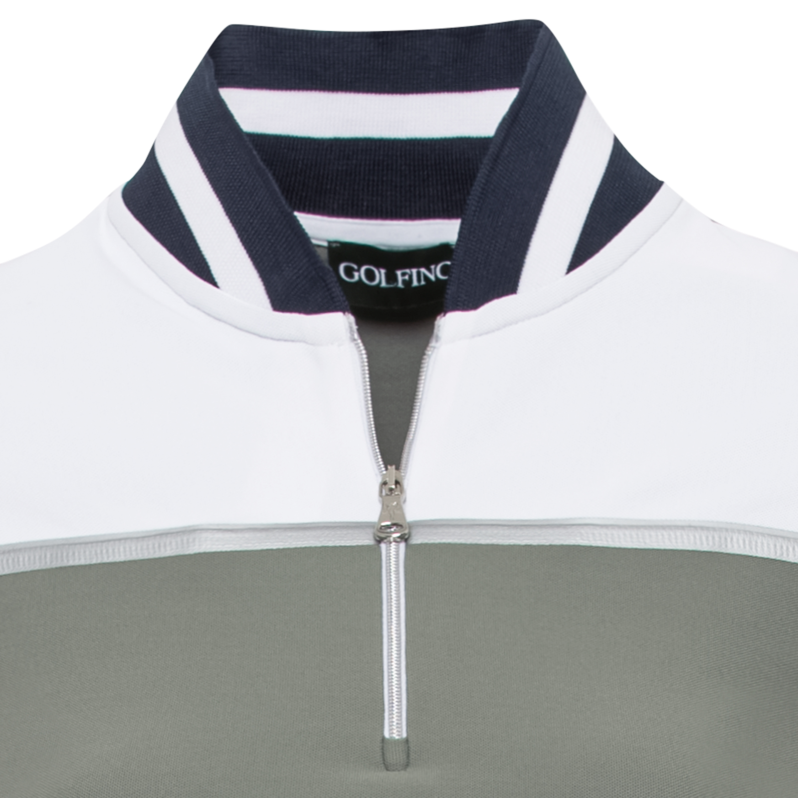 Camiseta de golf de manga larga con regulación de humedad y diseño en bloques de color para mujer