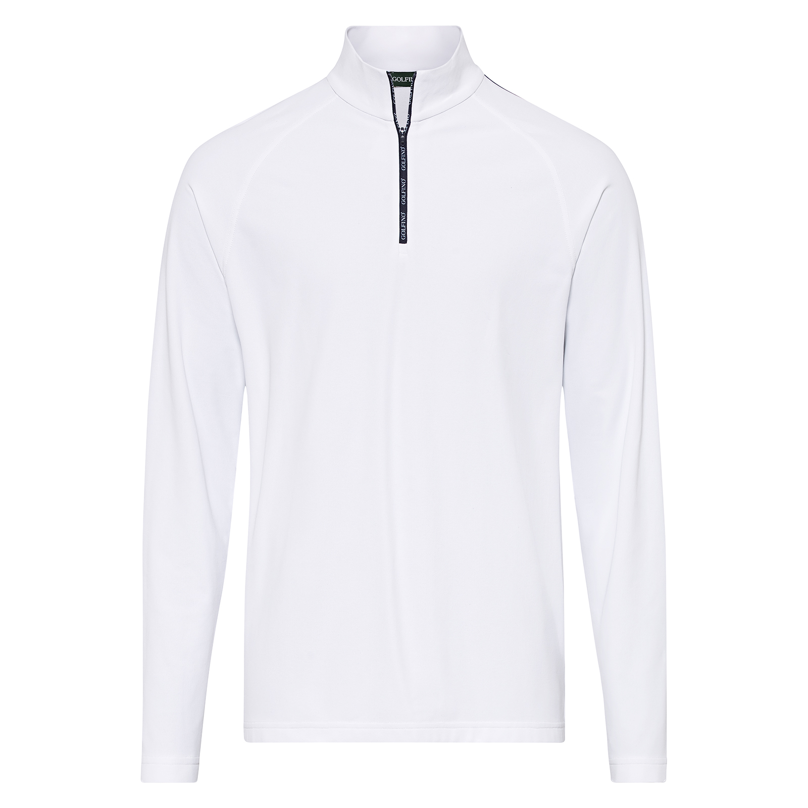 Men's sporty half-zip golf shirt with dry comfort function
