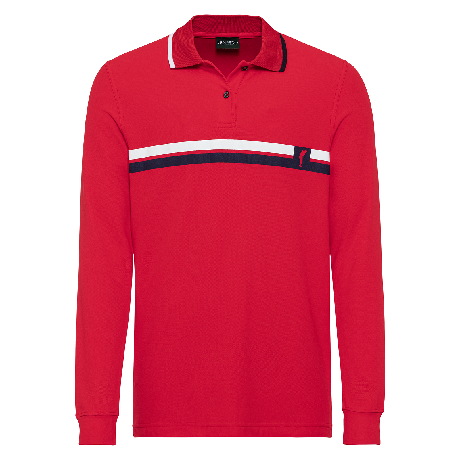 Men's quick dry long-sleeved polo shirt 