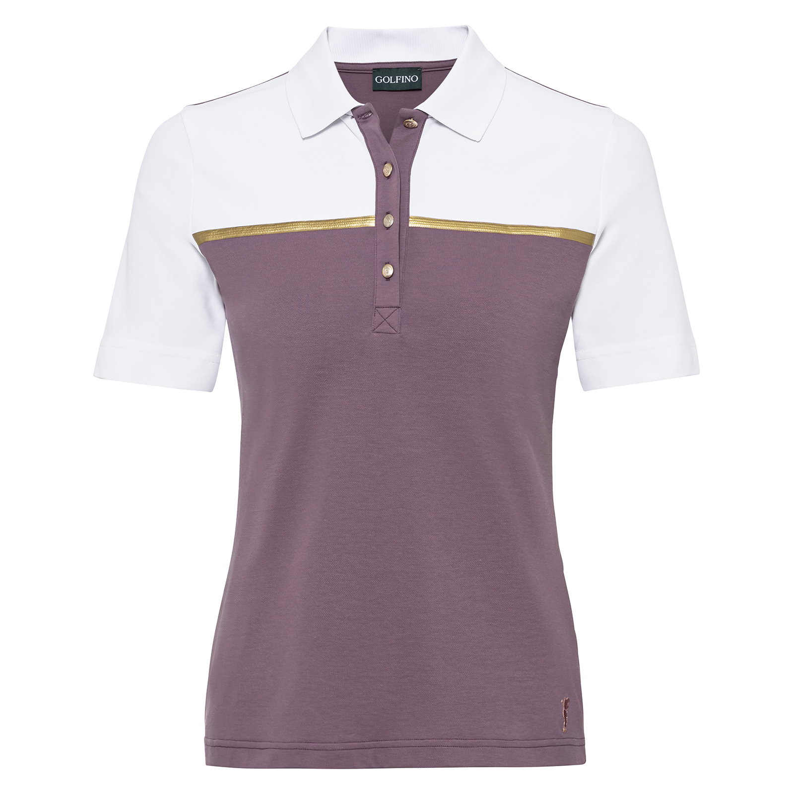 Ladies’ moisture-regulating golf polo shirt with elegant details