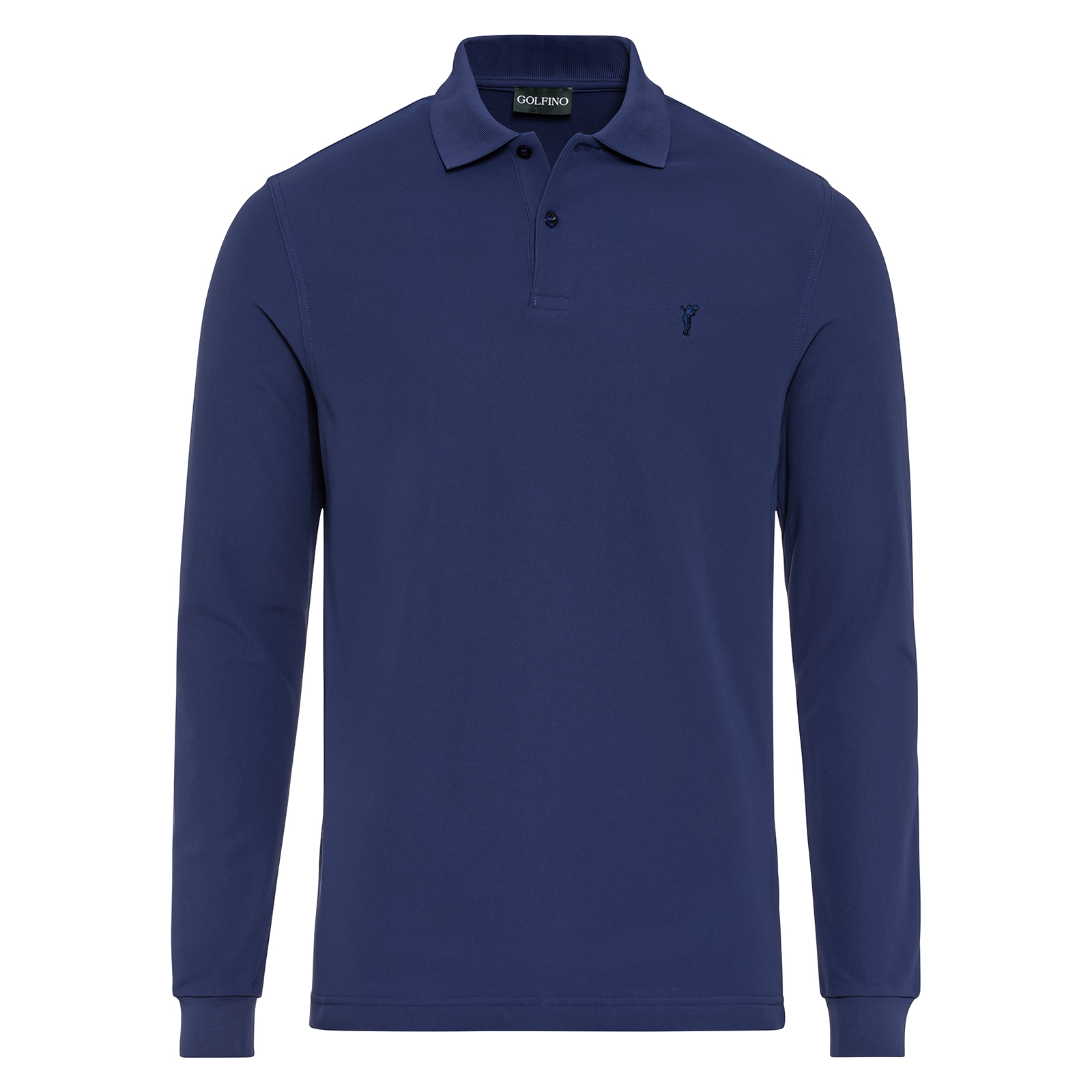 Men's classical long-sleeved golf polo shirt 