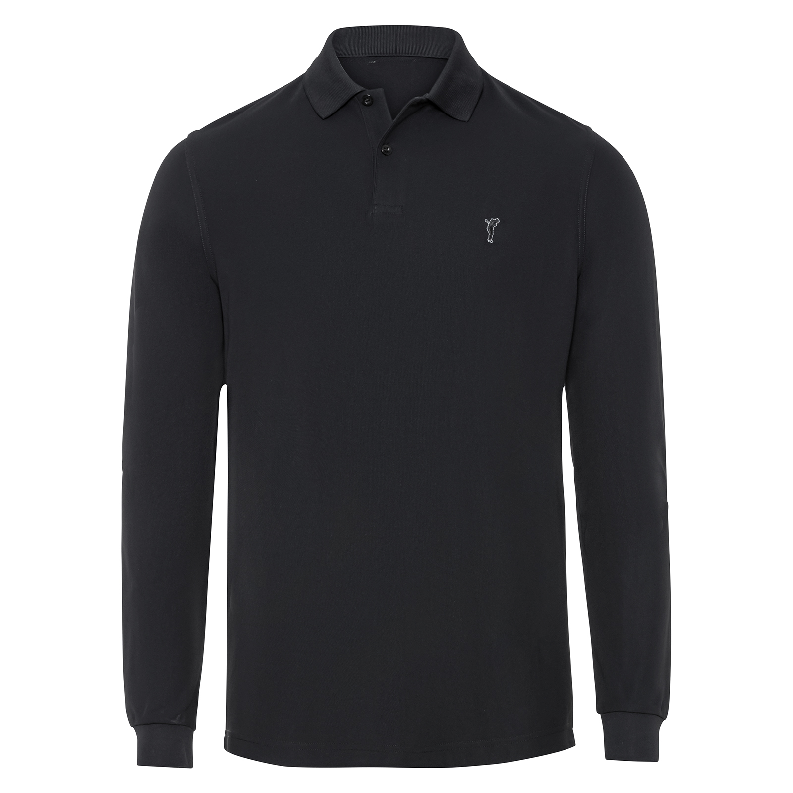 Men's classical long-sleeved golf polo shirt 