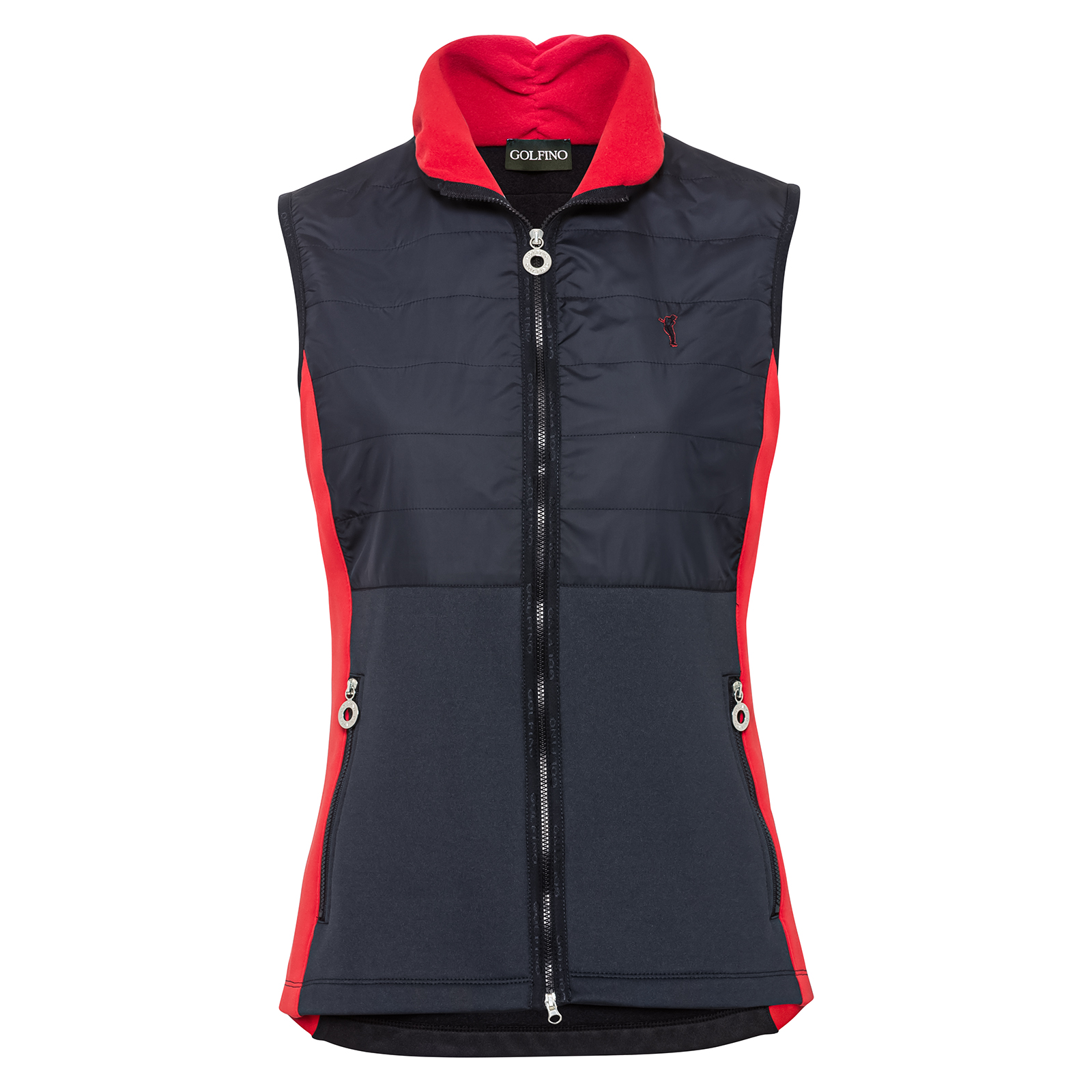Ladies’ stretch golf waistcoat with wind protection