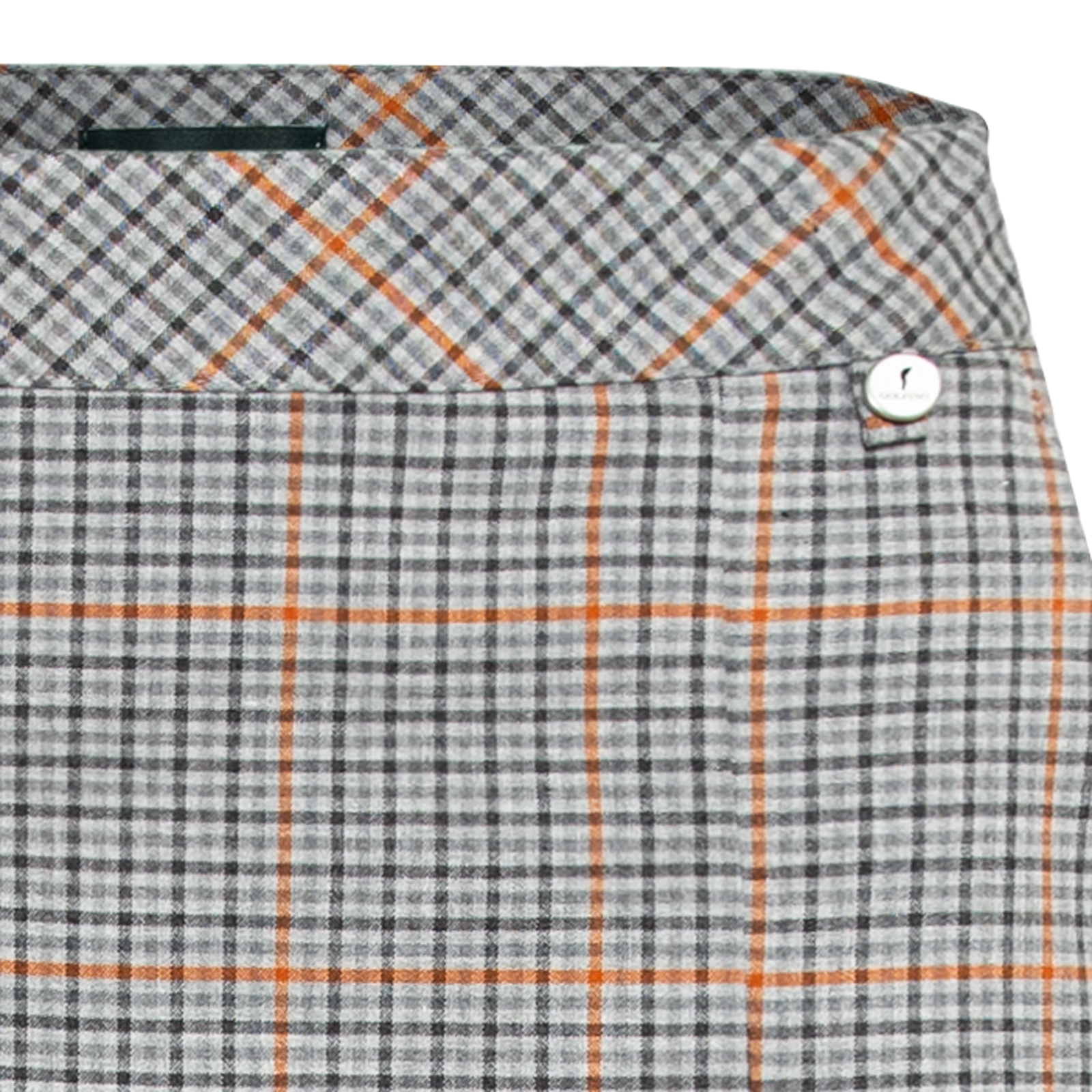 Falda pantalón para el golf con viscosa de alta calidad y estampado a cuadros para mujer