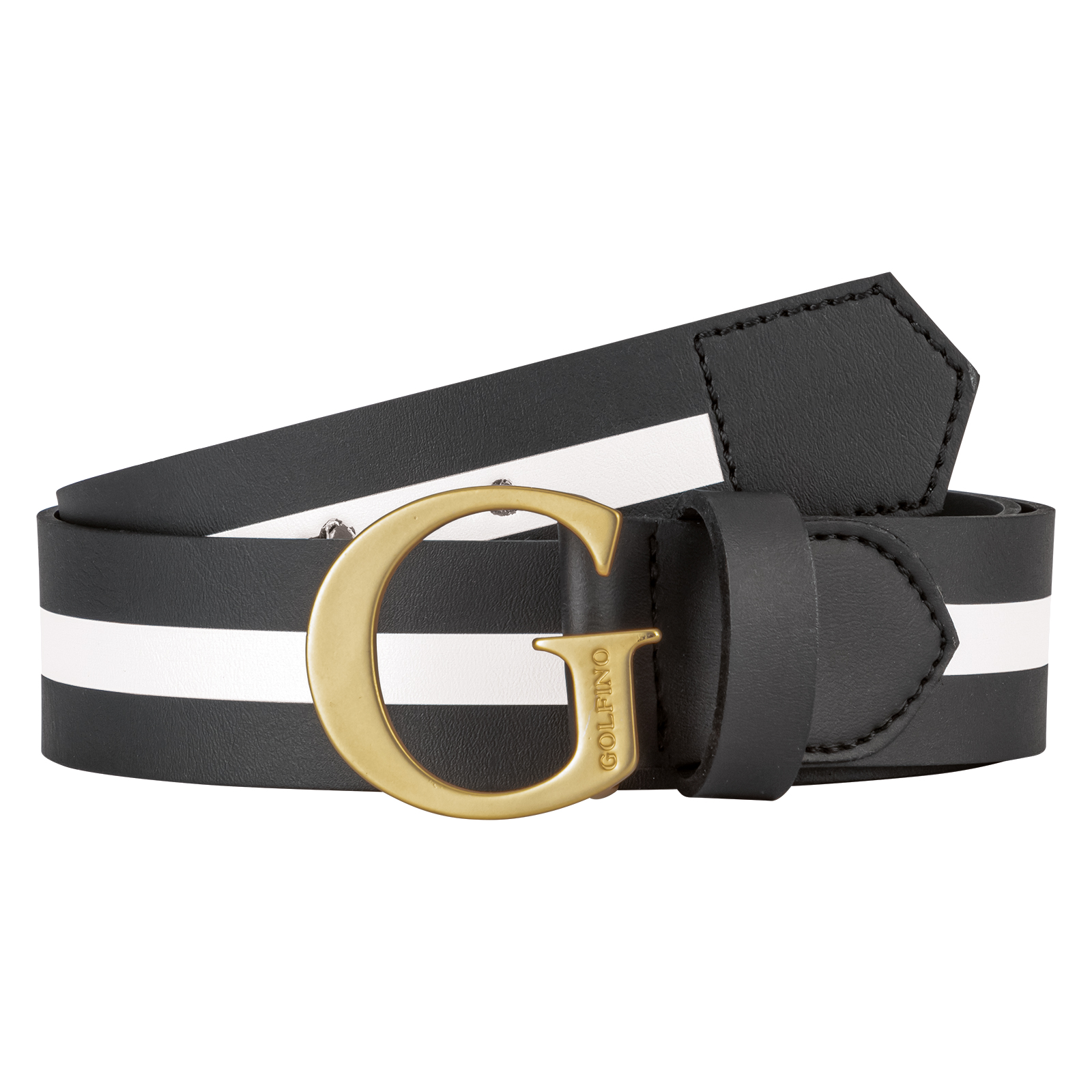 Ladies' exclusive belt with gold metal G buckle