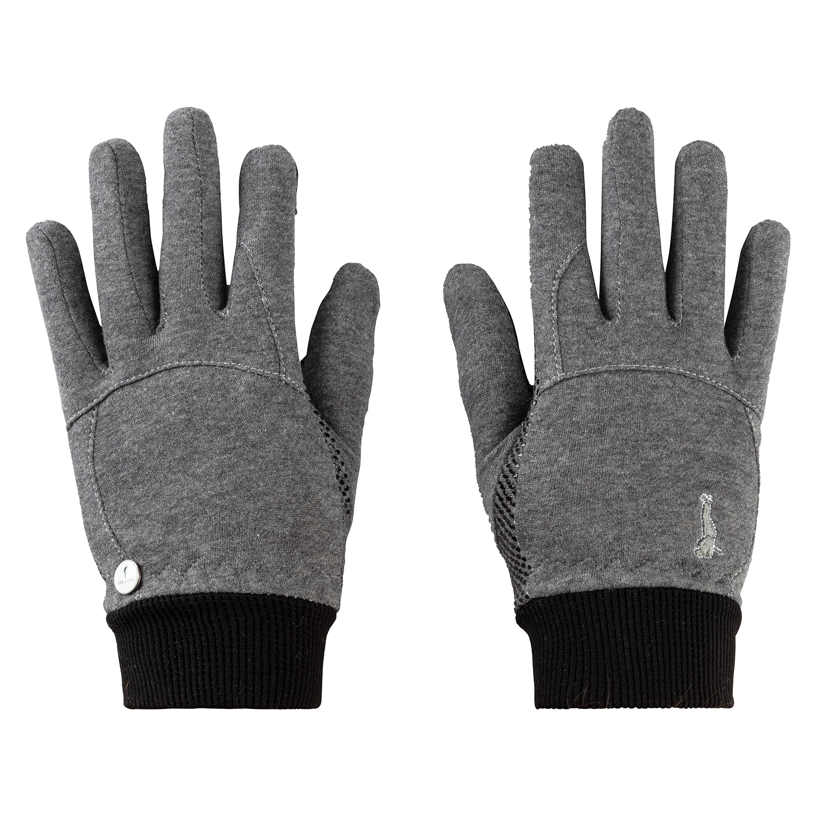 Men's warm functional gloves with wind protection