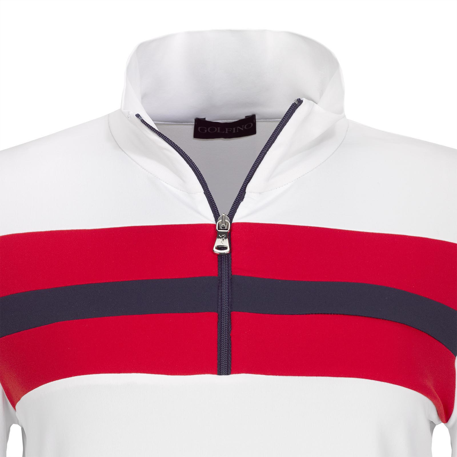 Damen Longsleeve Retro Sport Golf-Troyer Dry Comfort in Slim Fit