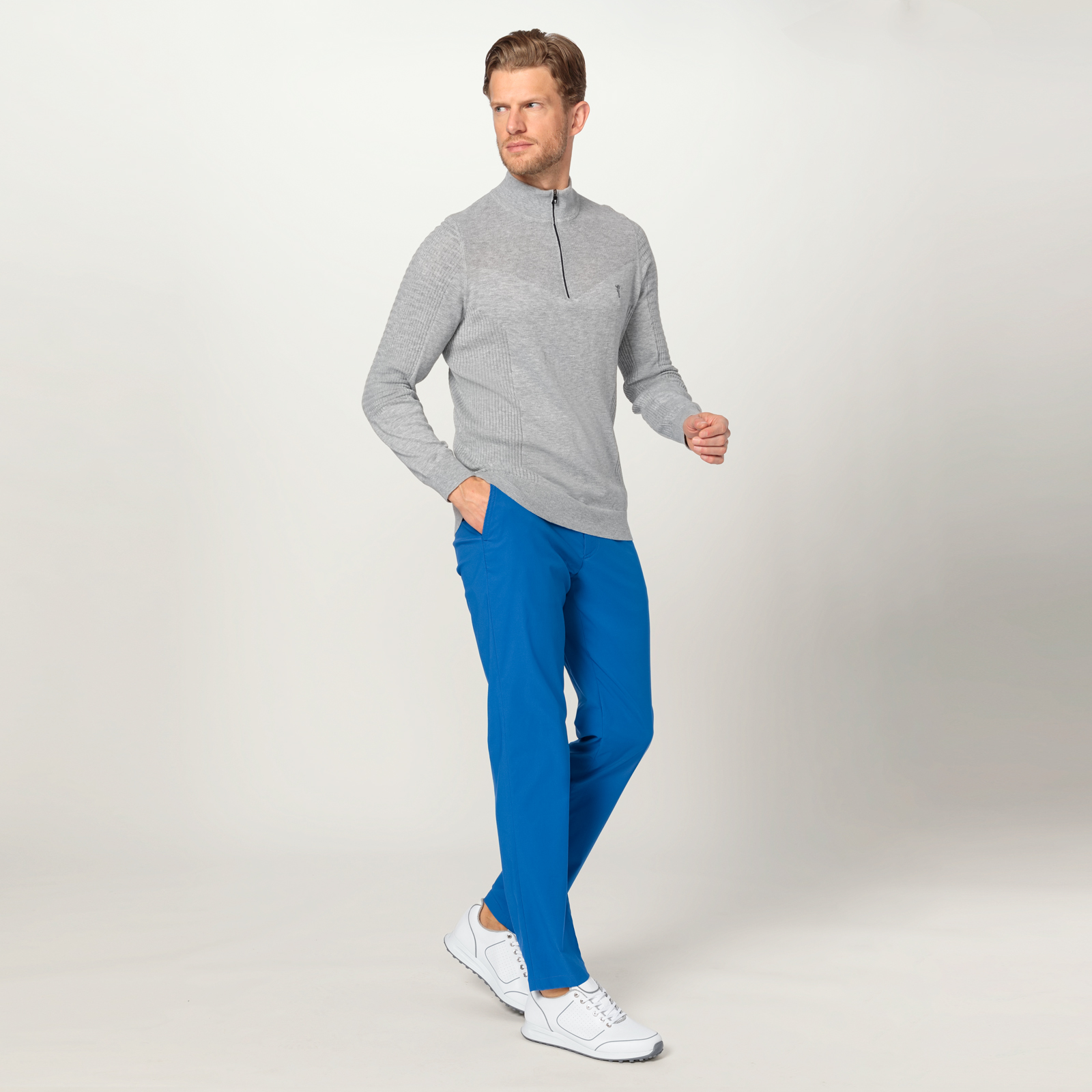 Pull camionneur de golf tricoté avec technologie Coolmax® pour hommes