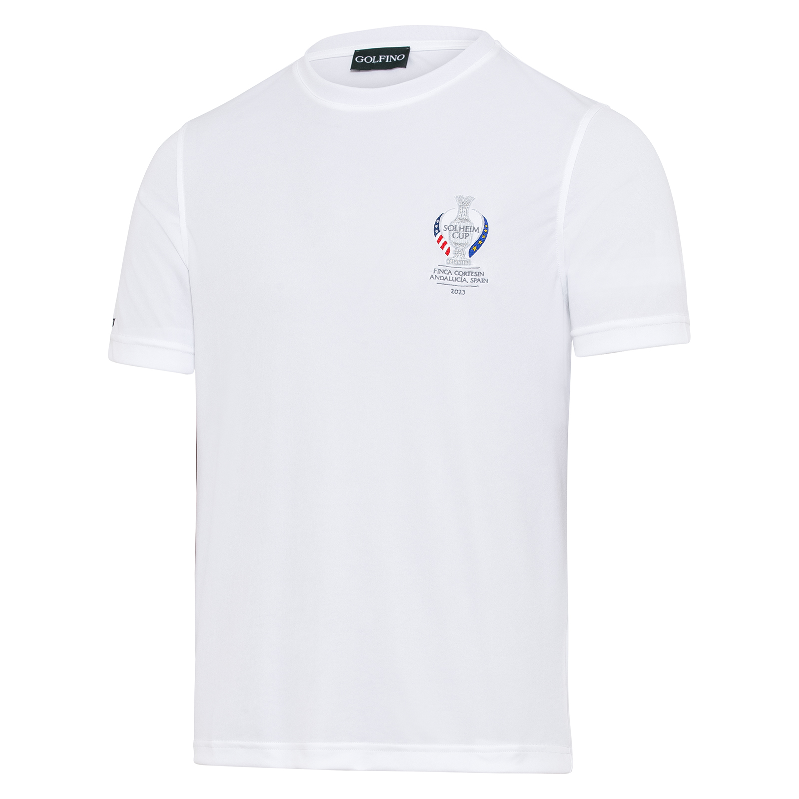 Softes Golf T-Shirt mit Sonnenschutz im Solheim Cup Design