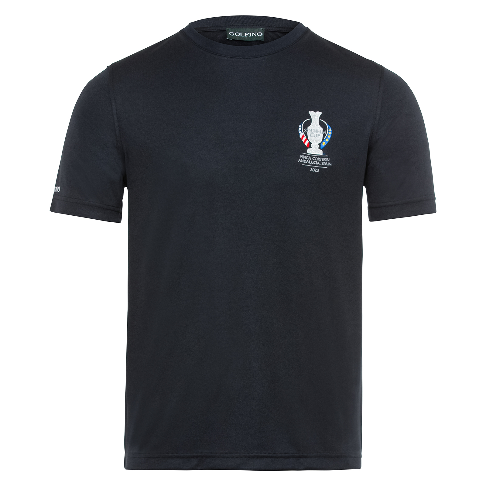Zacht golf-T-shirt met uv-bescherming in Solheim Cup-design