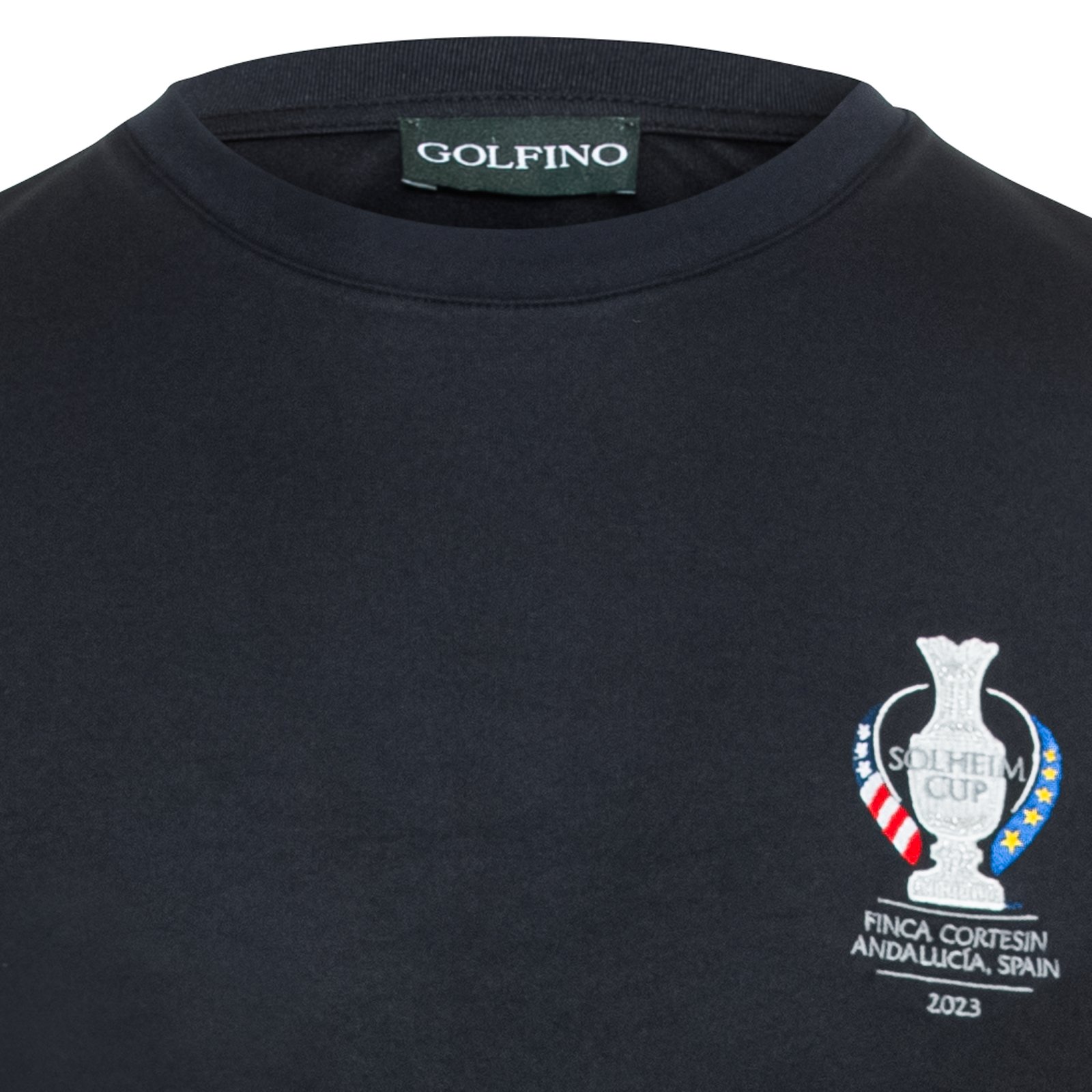 Softes Golf T-Shirt mit Sonnenschutz im Solheim Cup Design