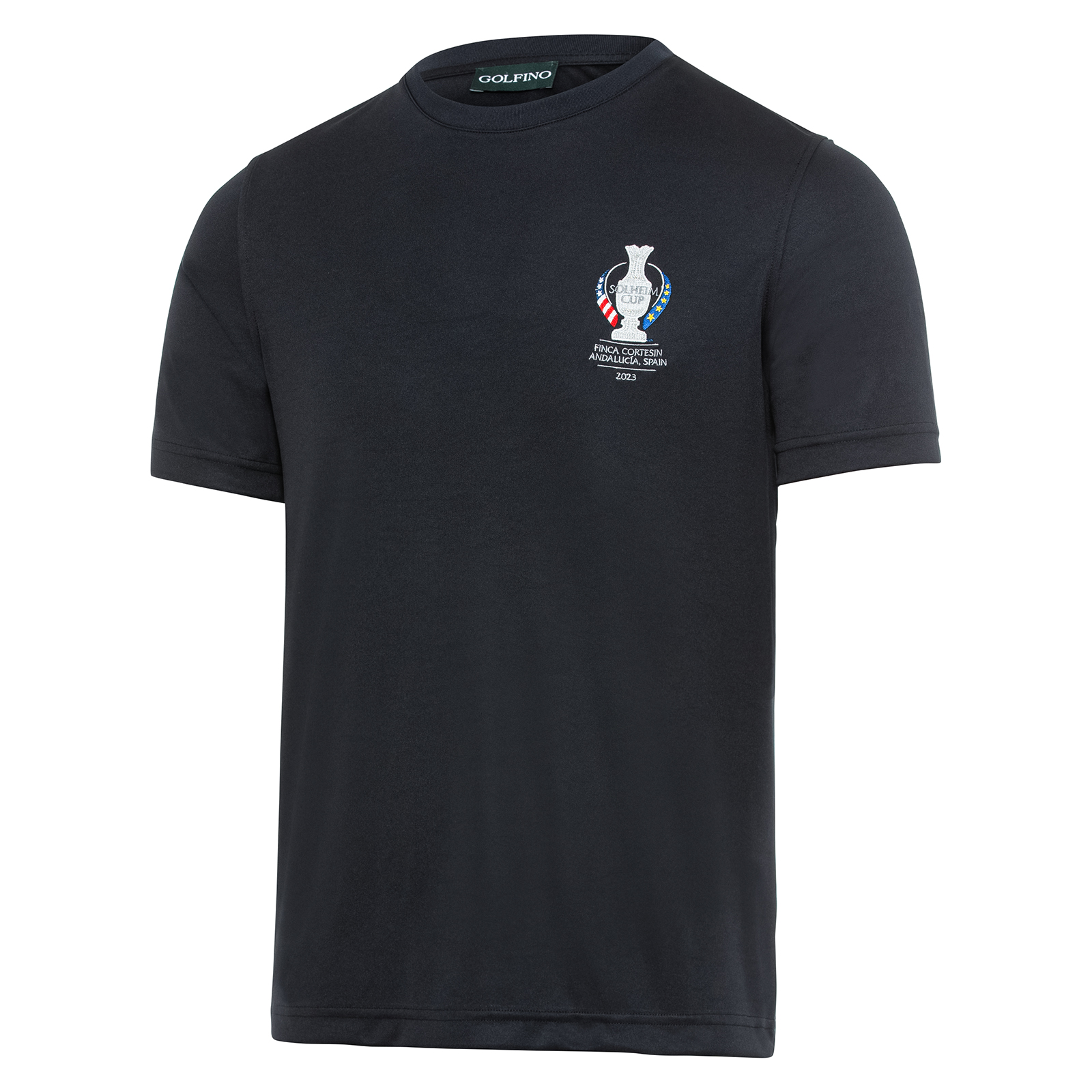Zacht golf-T-shirt met uv-bescherming in Solheim Cup-design