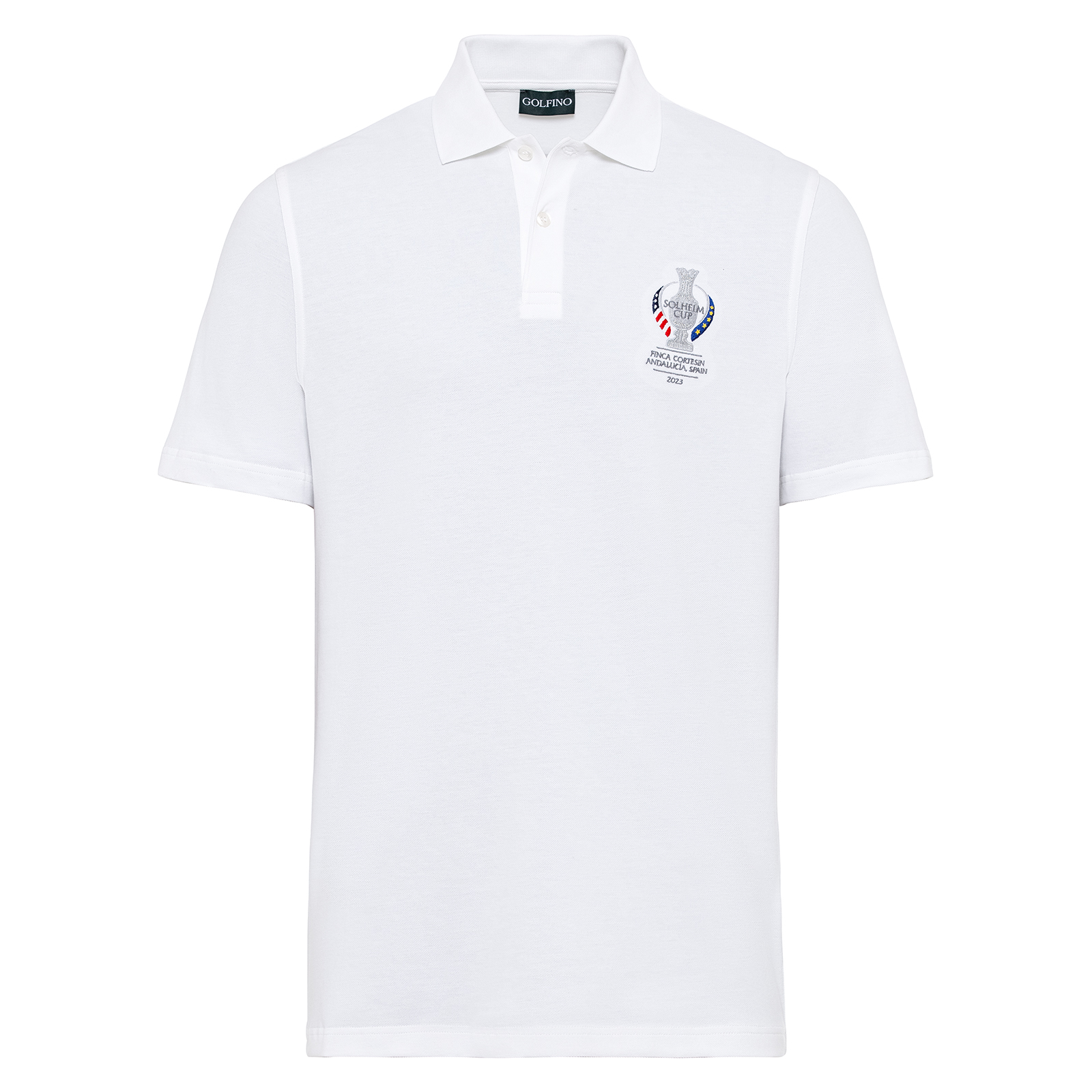 Classic golf polo shirt with sun protection in Solheim Cup design 