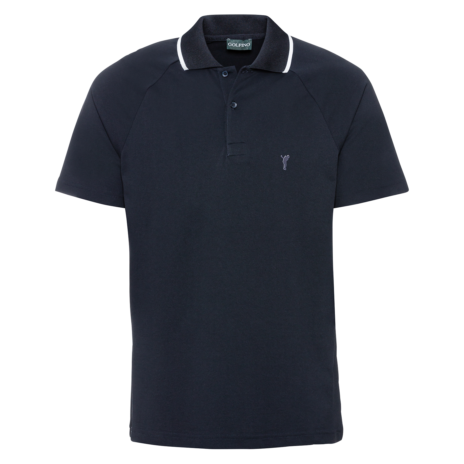 Men's sustainable zero pollution golf polo shirt with moisture management function 
