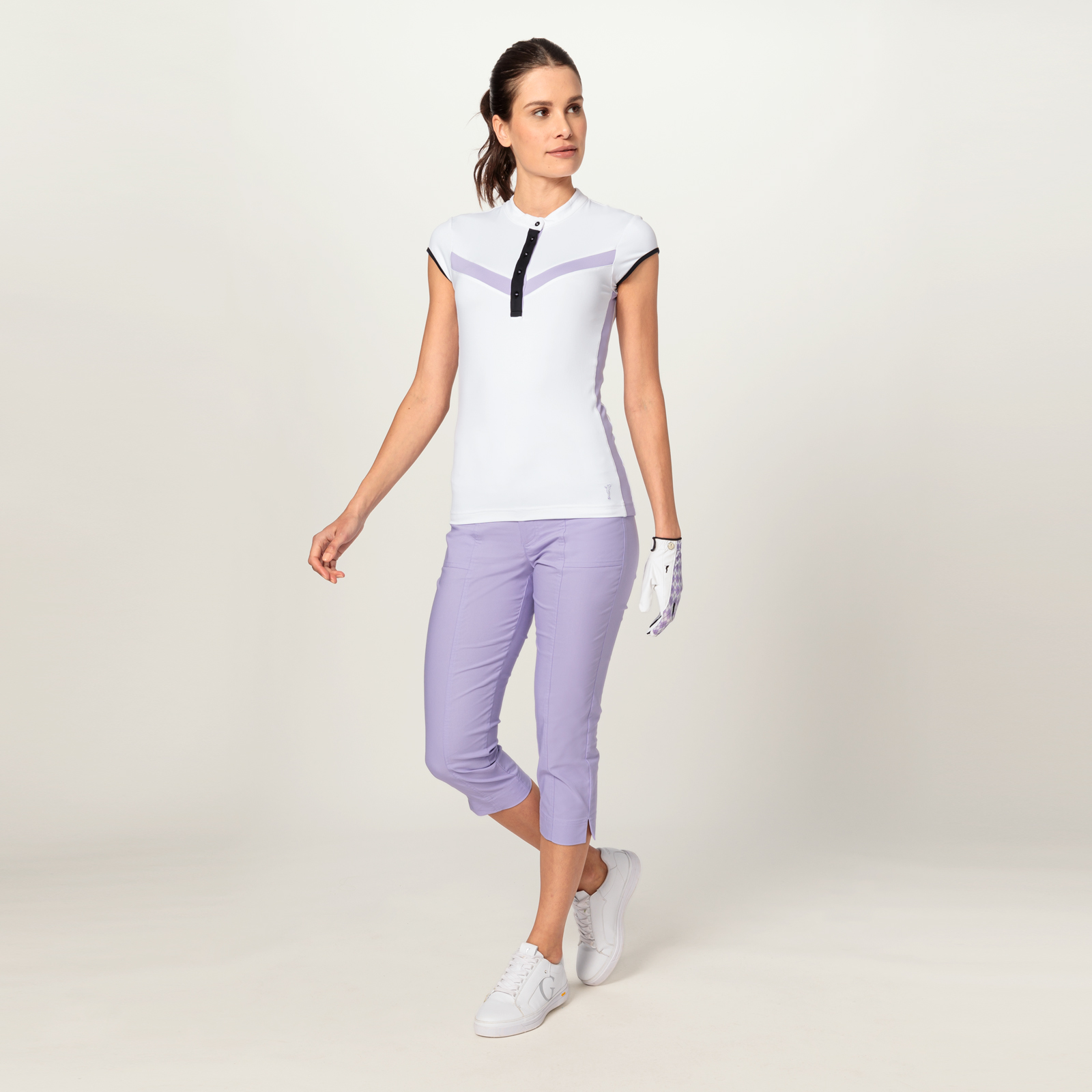Pantalon corsaire de golf techno stretch pour femmes